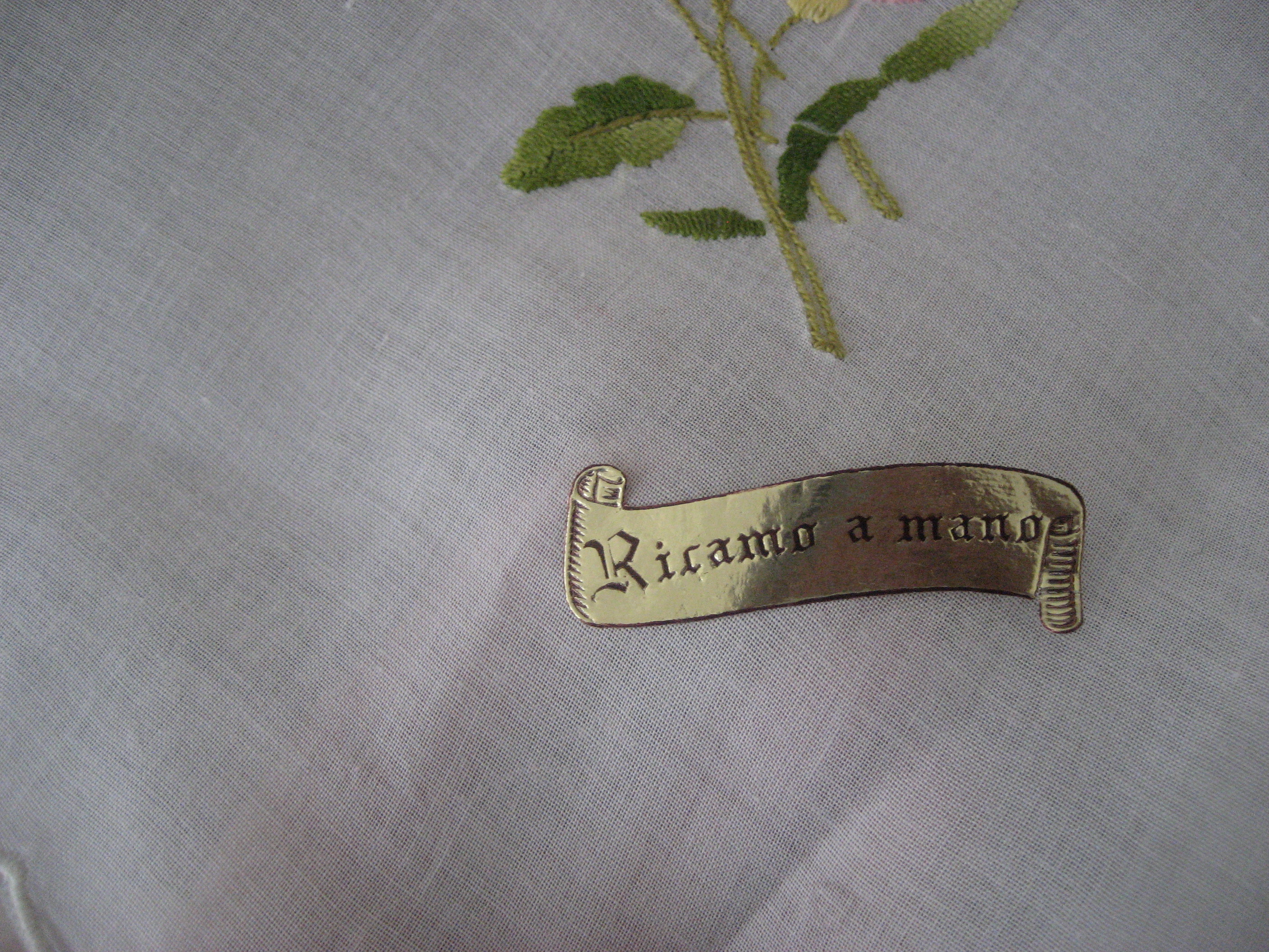 Embroidered Table Cloth with Matching Napkins