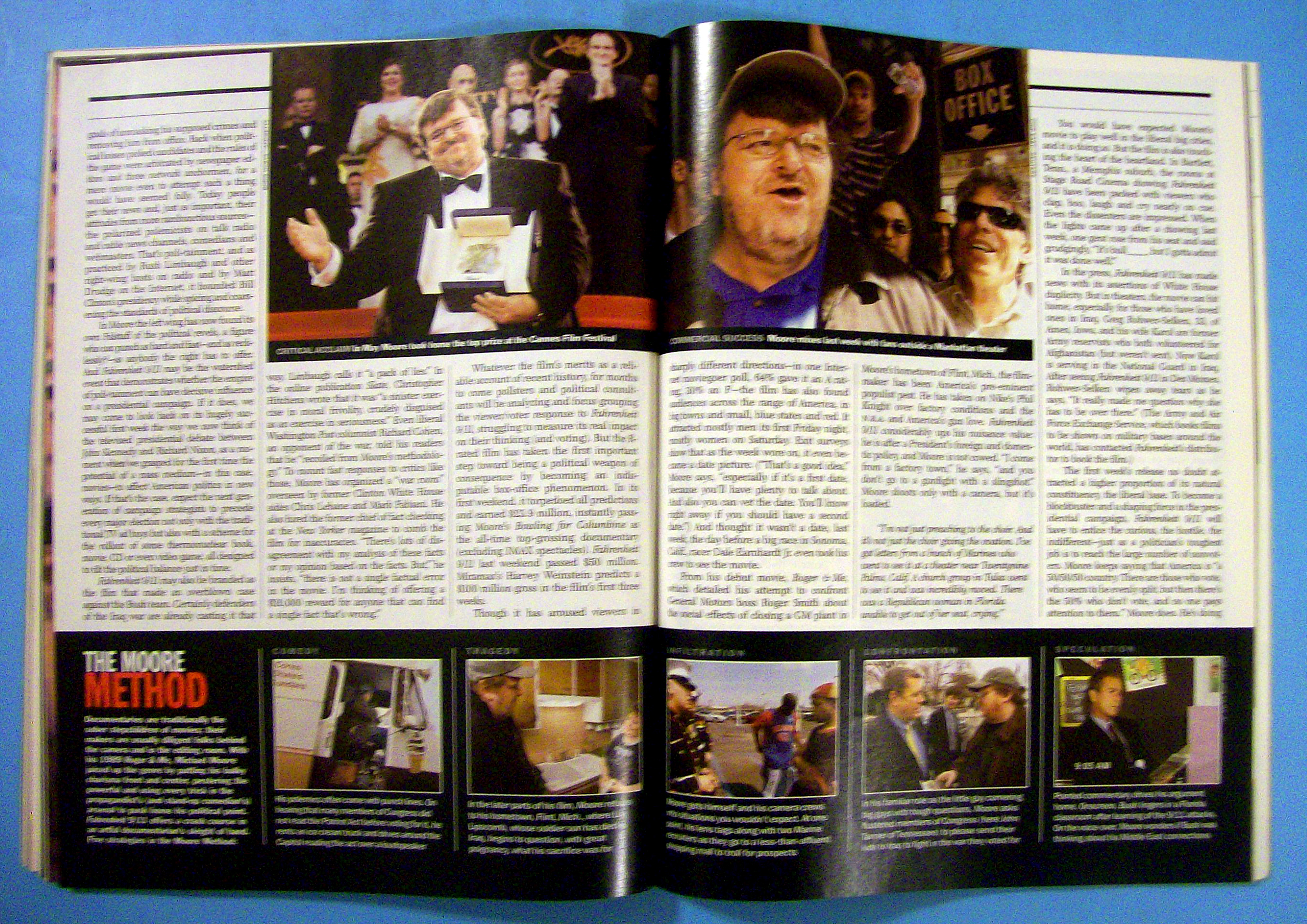 Time Magazine July 12, 2004 Michael Moore's War