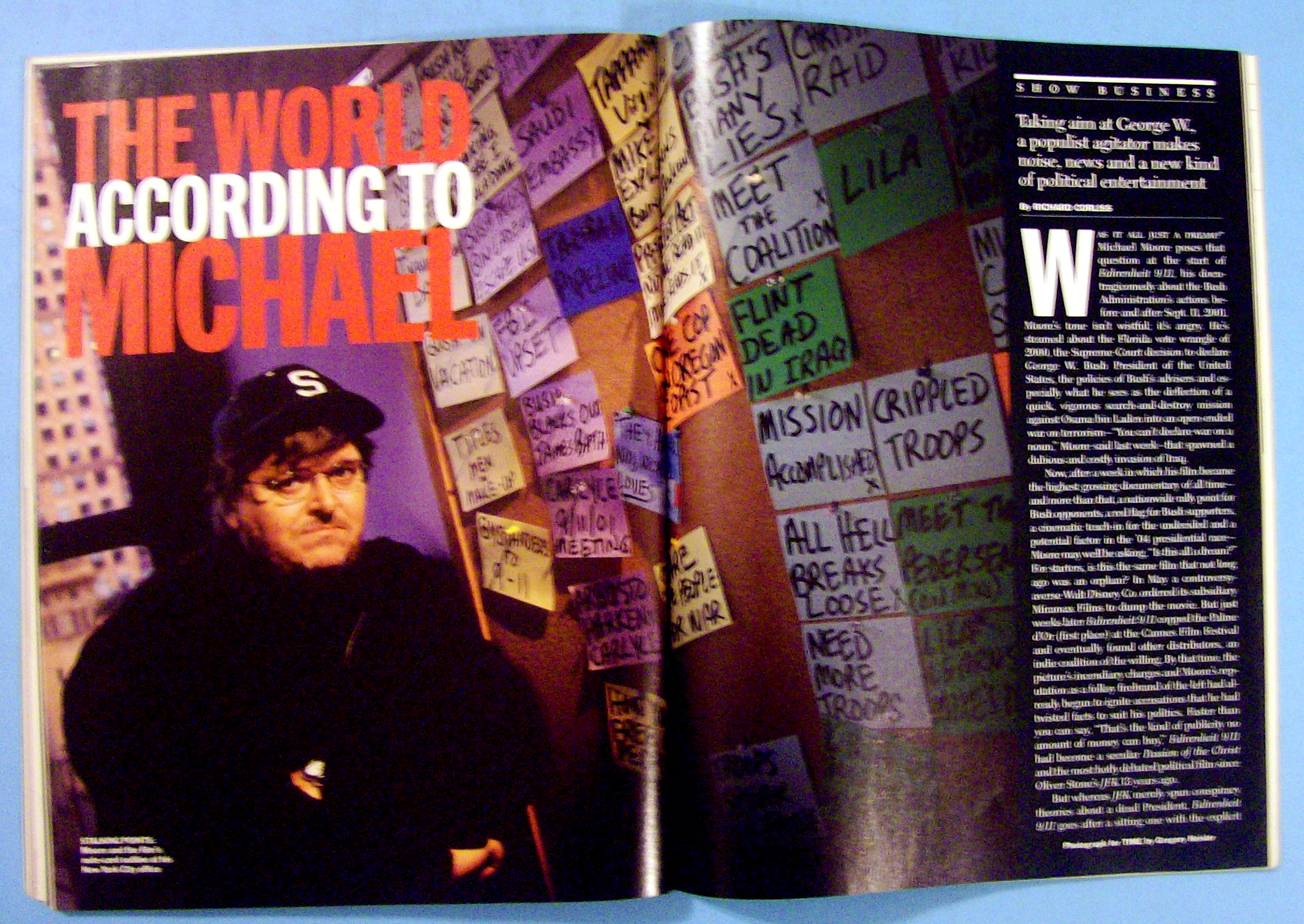 Time Magazine July 12, 2004 Michael Moore's War