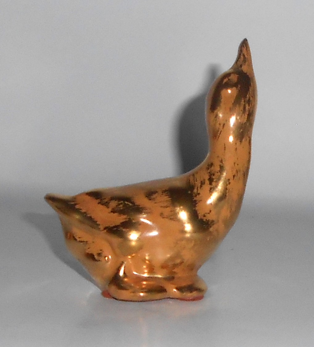 VINTAGE Stangl Pottery Granada Gold 3-5/8'' Duck #3250