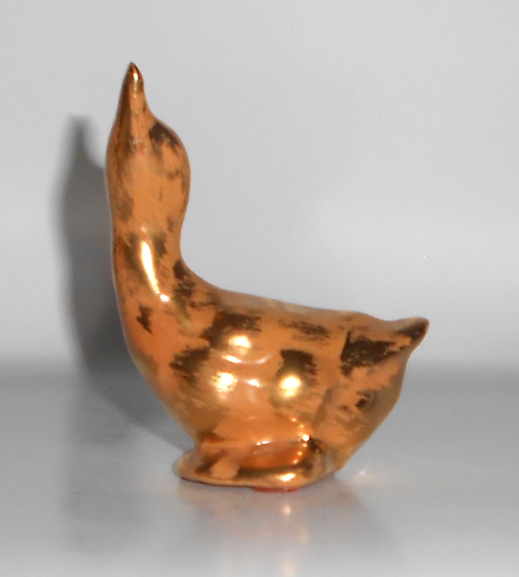 VINTAGE Stangl Pottery Granada Gold 3-5/8'' Duck #3250