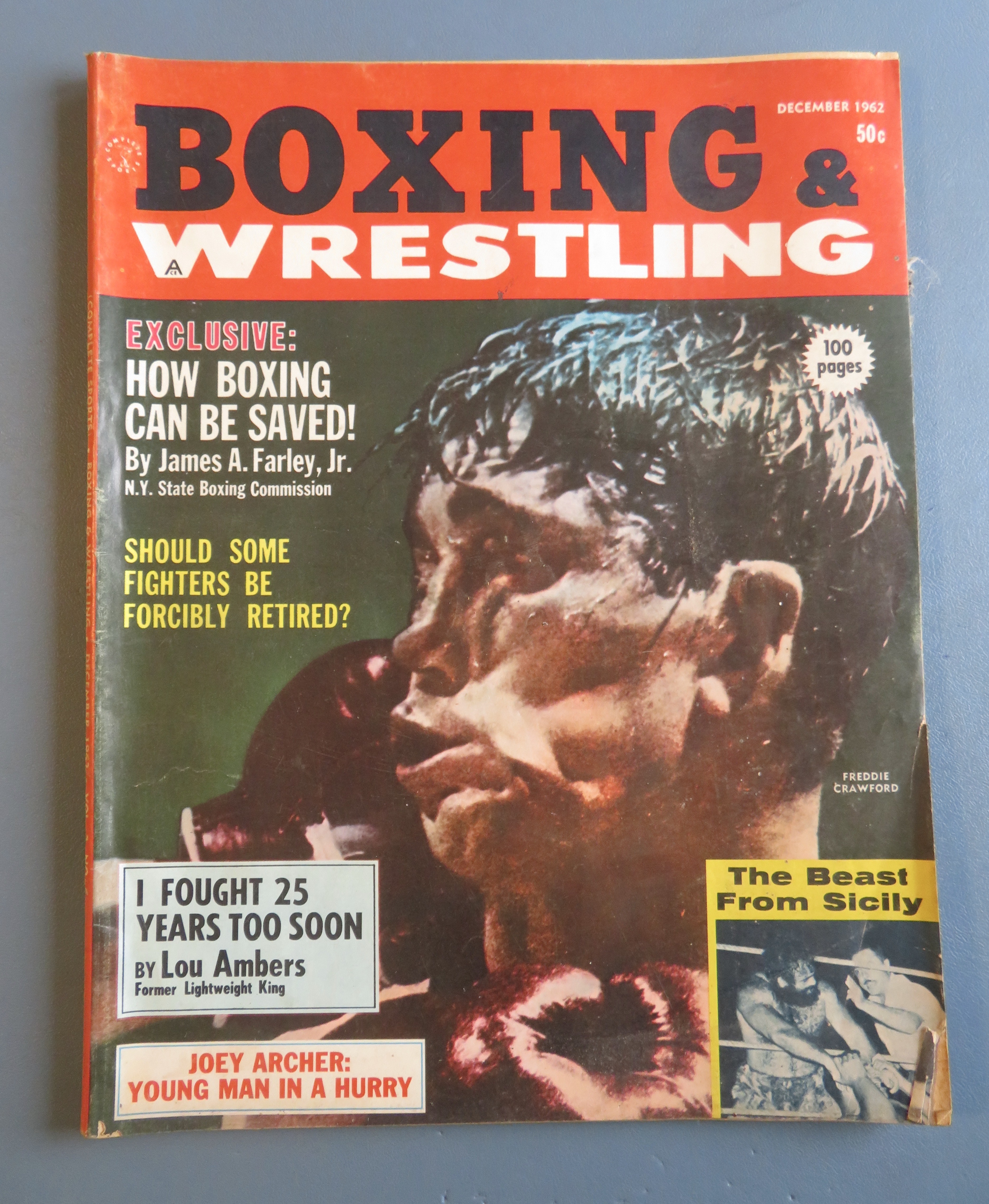 Boxing & Wrestling Magazine December 1962 Joey Archer