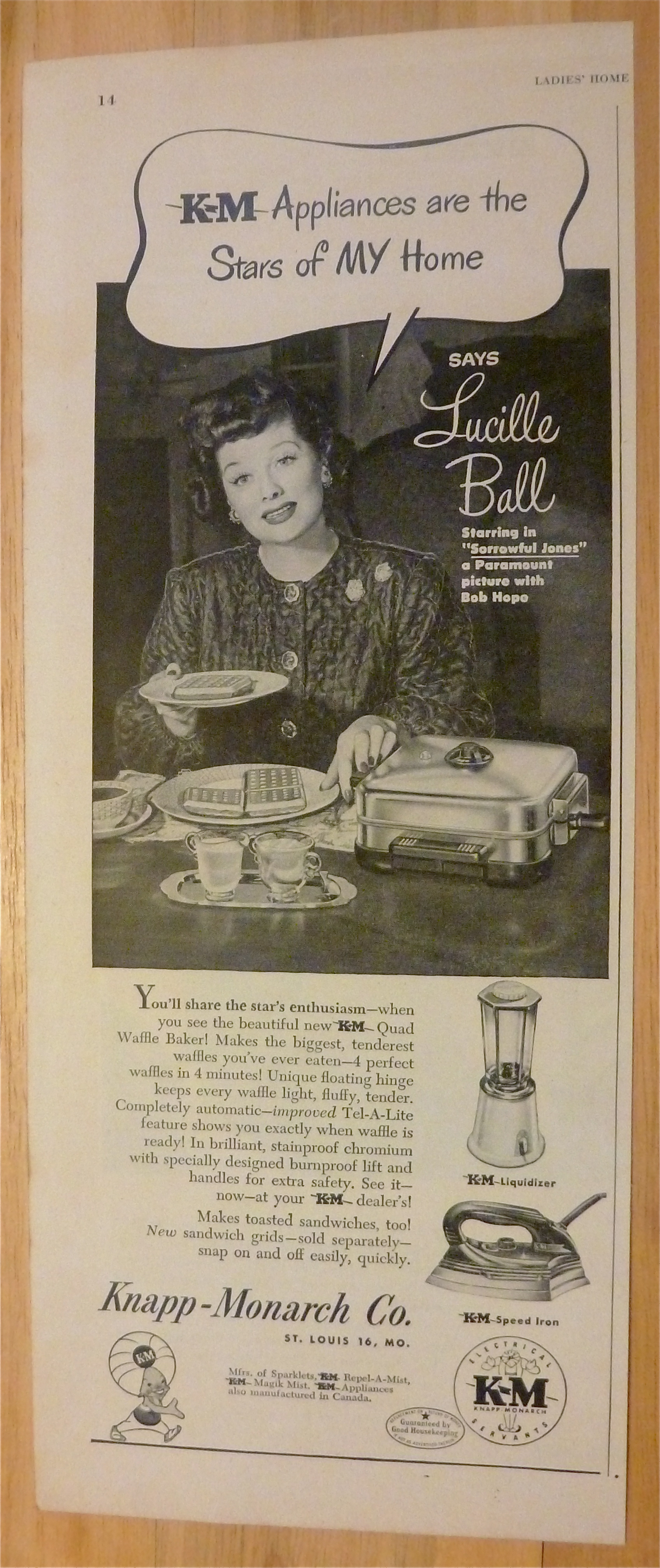 1949 Knapp Monarch Appliances w/ Lucille Ball