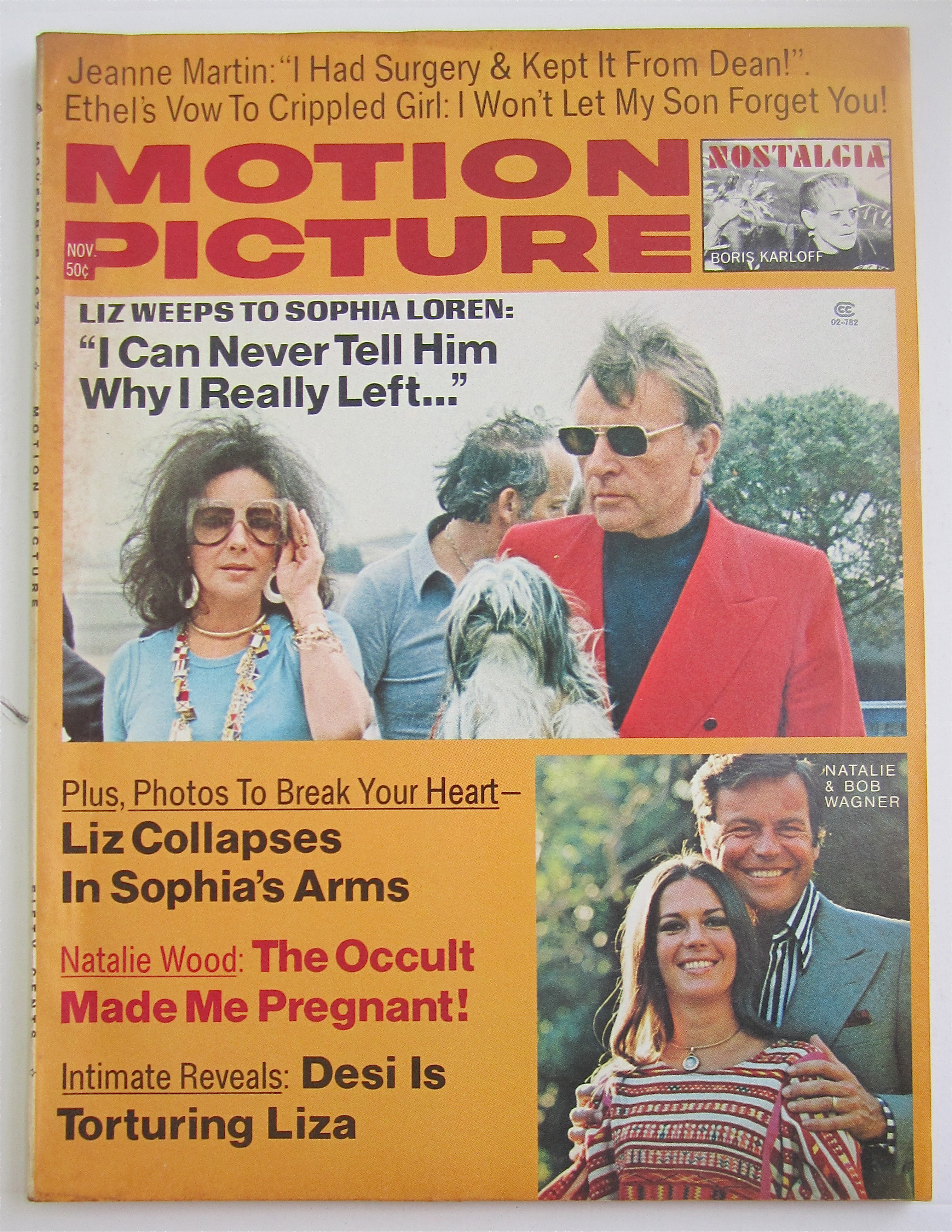 Motion Picture Magazine November 1973 Taylor & Wood