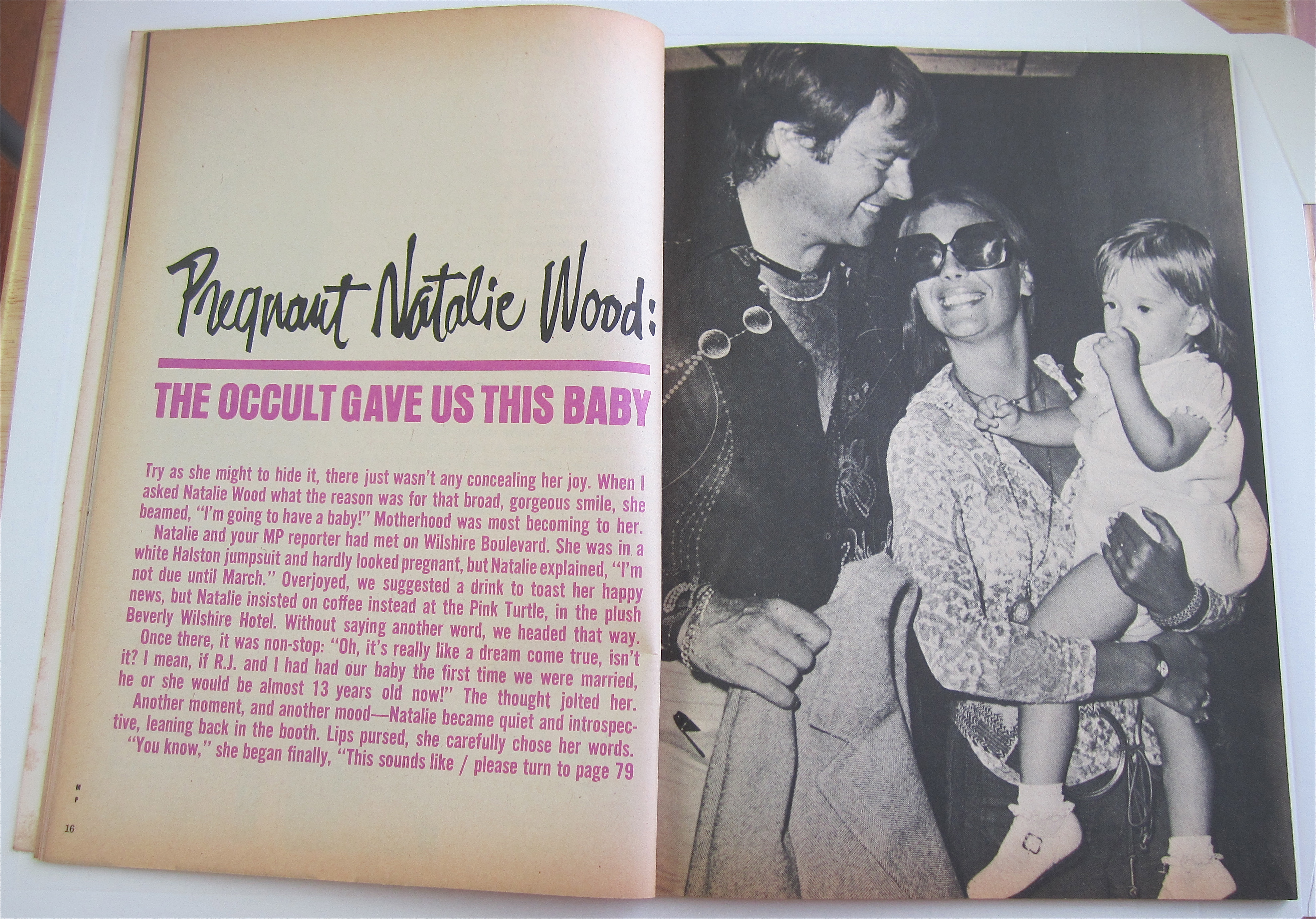 Motion Picture Magazine November 1973 Taylor & Wood