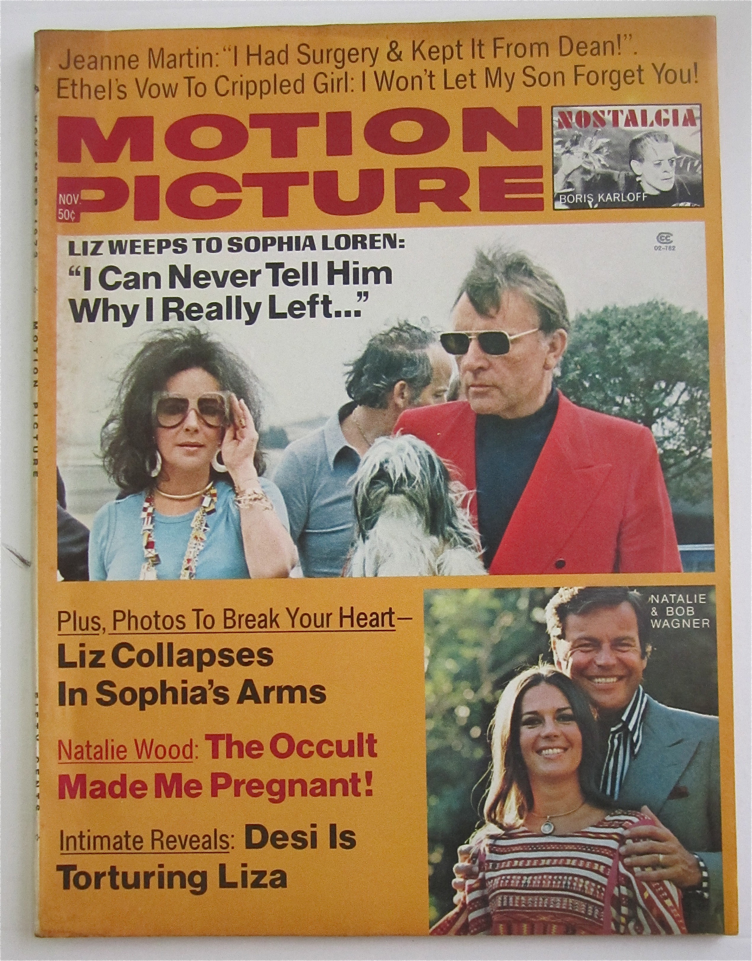 Motion Picture Magazine November 1973 Taylor & Wood