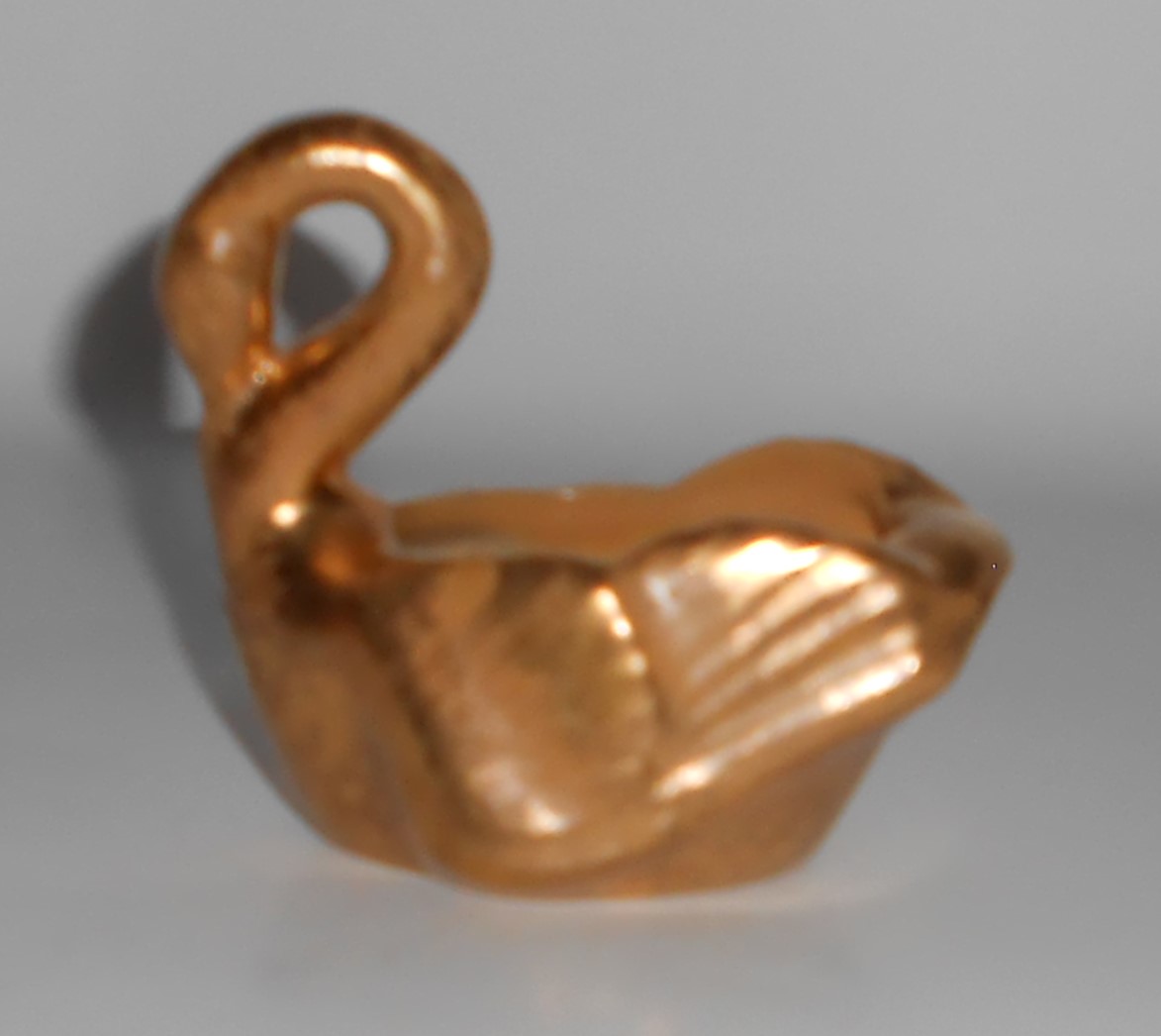 VINTAGE Stangl Pottery Granada 22K Gold 3-1/4'' Swan