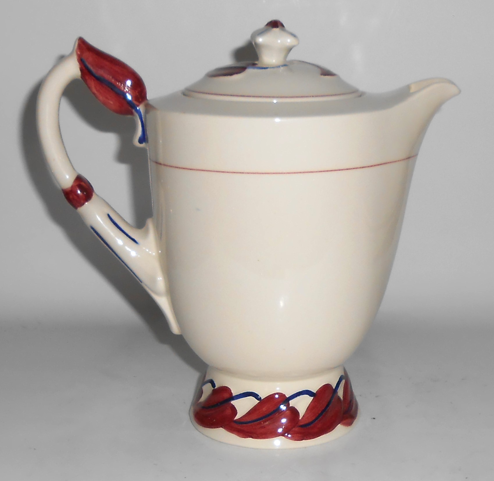 Vernon Kilns Pottery Monterey Demitasse Coffee Pot w/Li
