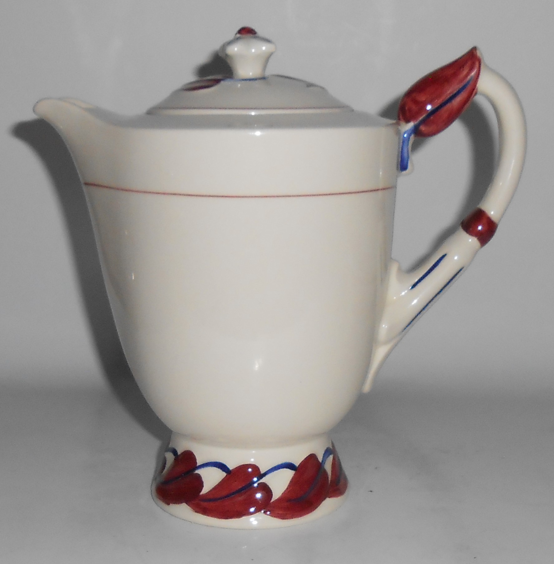 Vernon Kilns Pottery Monterey Demitasse Coffee Pot w/Li
