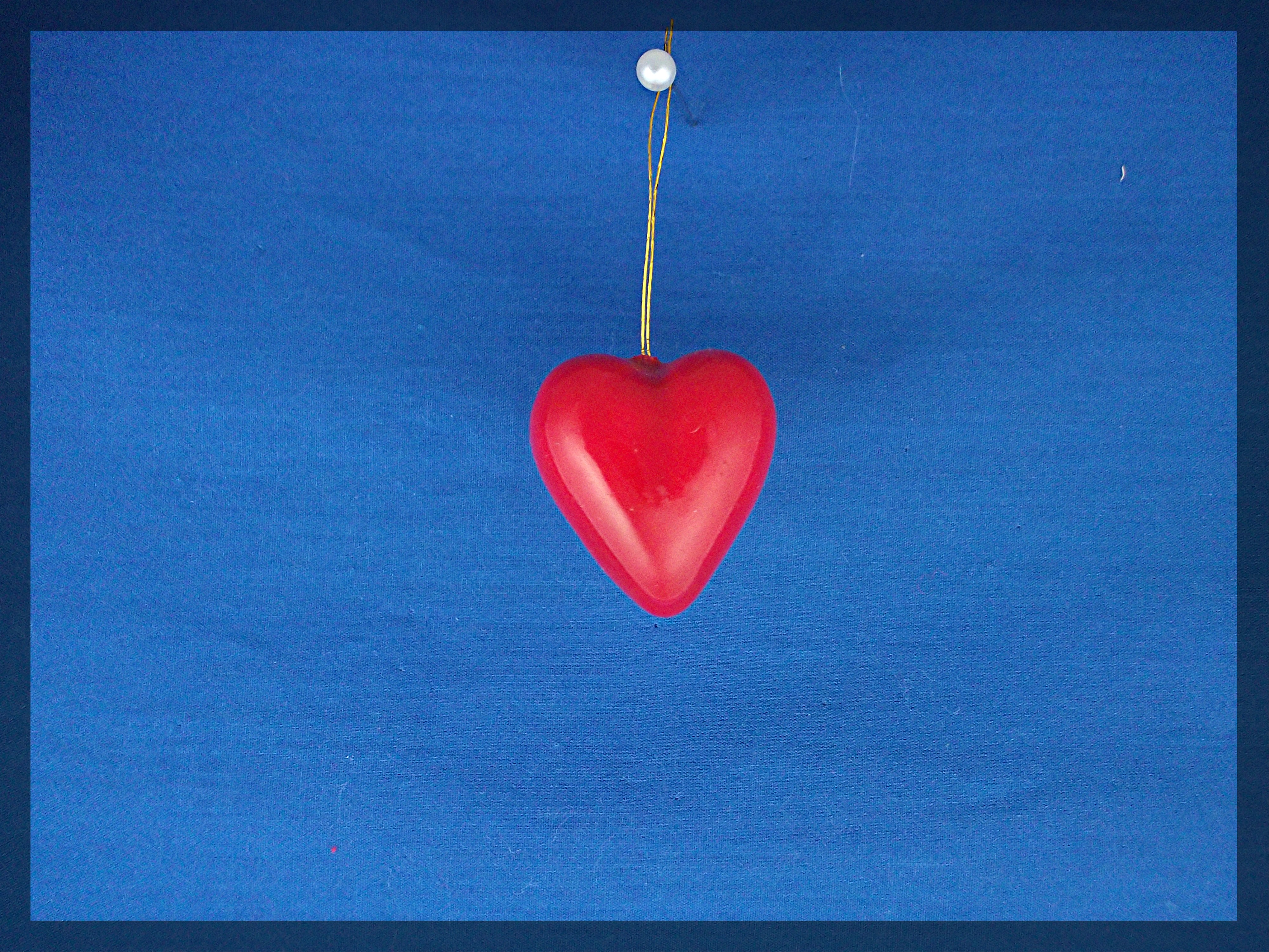 3 Heart ornaments