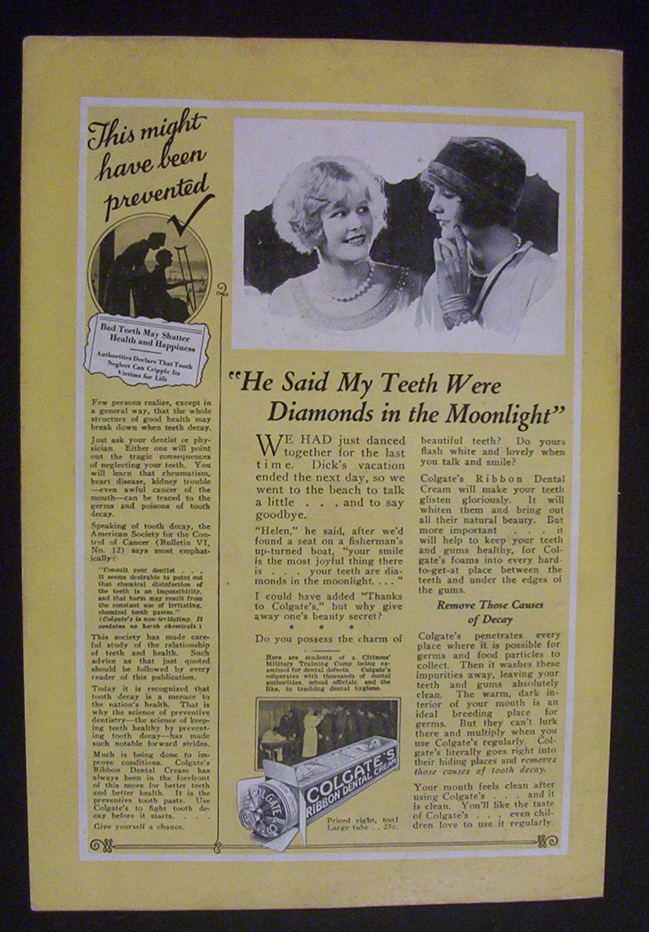 1926 Colgate Ribbon Dental Cream