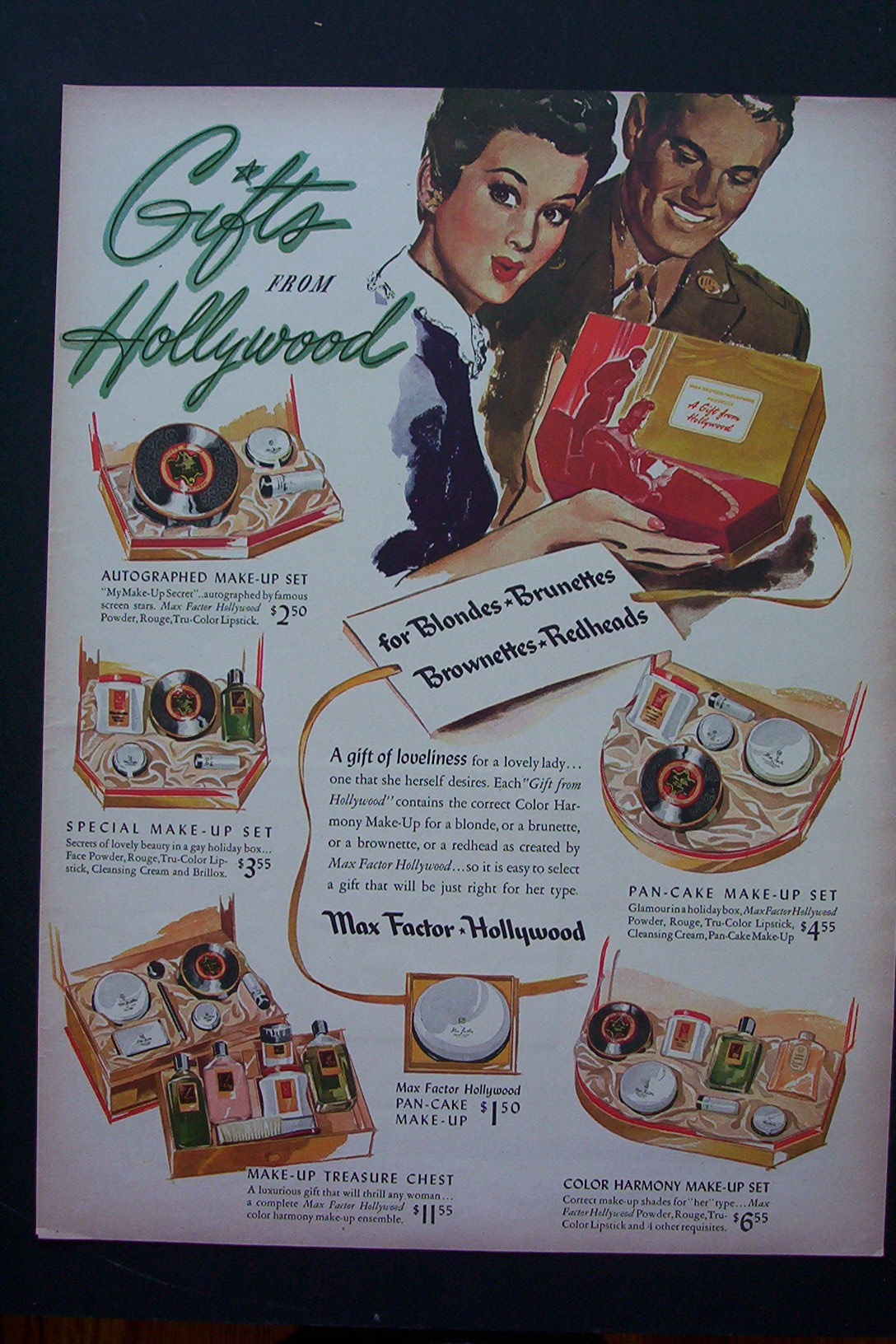 1943 Max Factor with Gifts From Hollywood