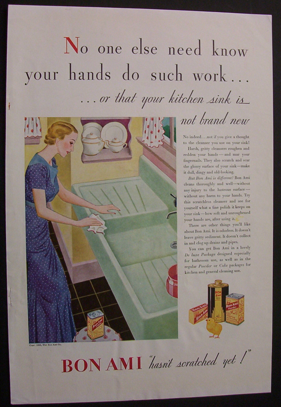 1933 Bon Ami Powder