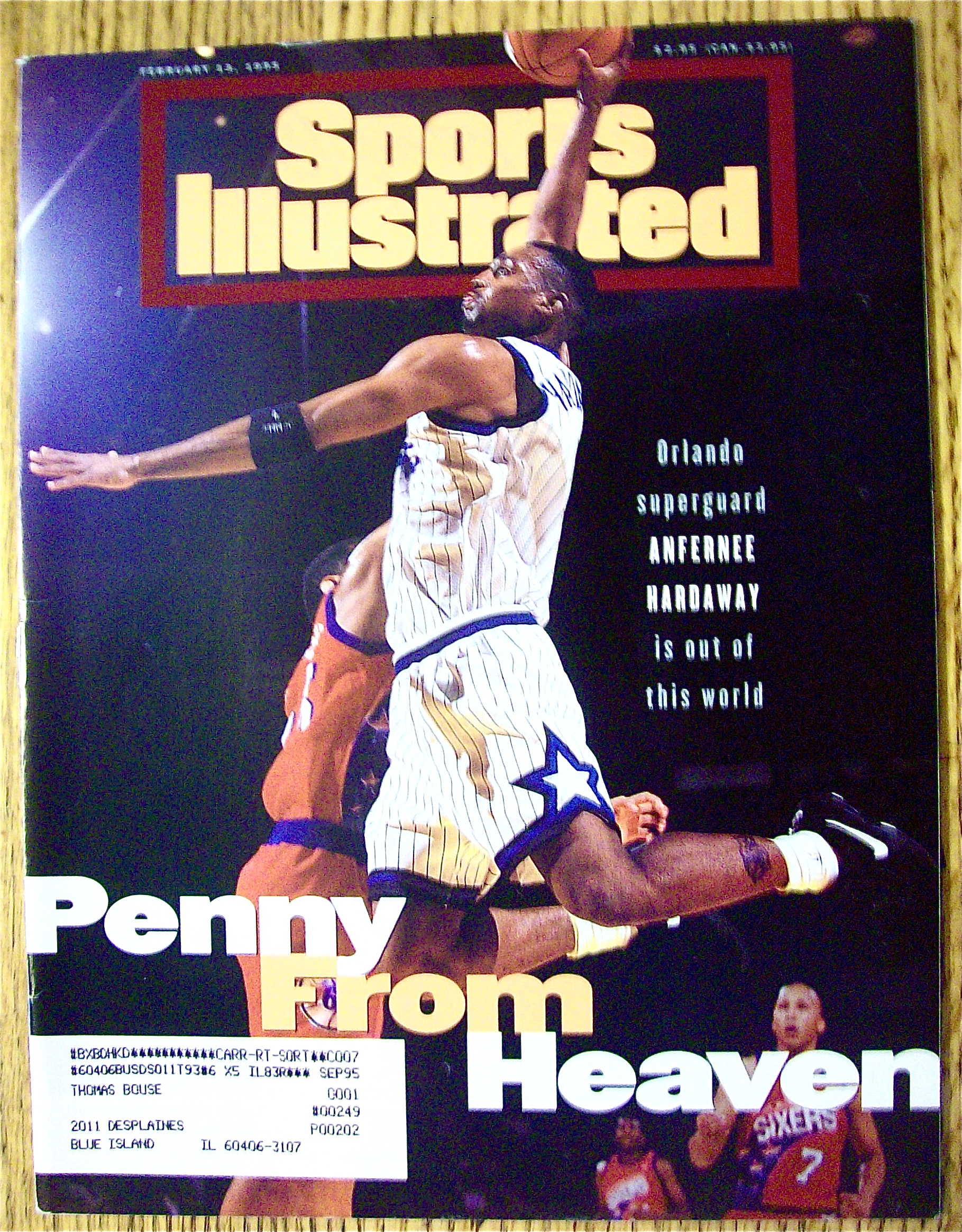 Sport Illustrated Magazine February 13, 1995 A Hardaway