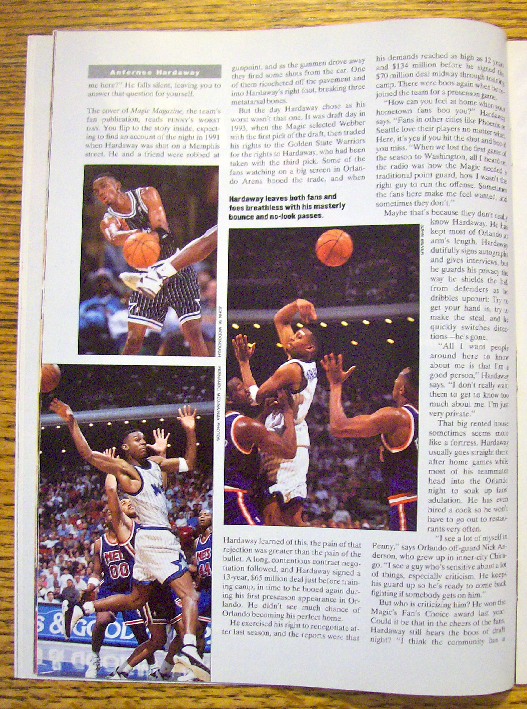 Sport Illustrated Magazine February 13, 1995 A Hardaway