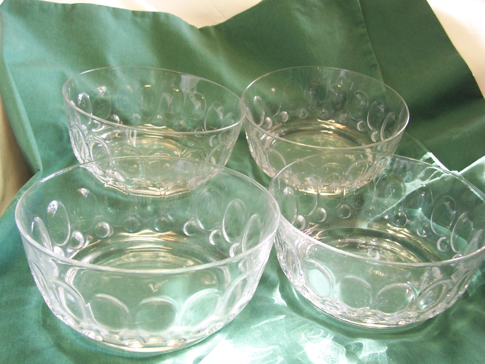 Fostoria Glass Bowls Set of 4
