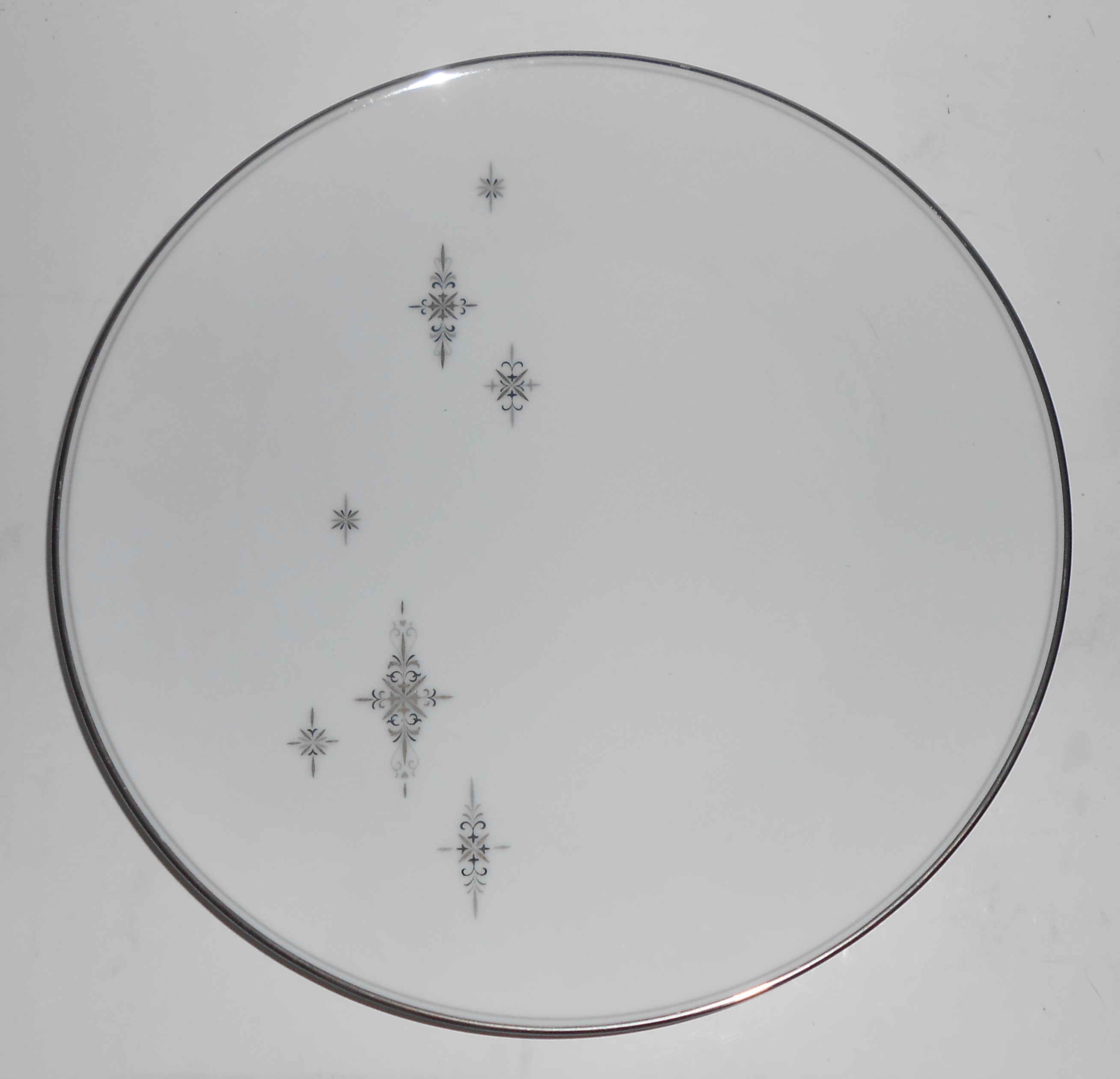 Noritake China Stella w/Platinum Dinner Plate