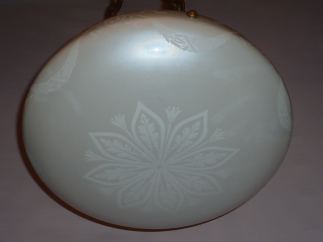 Calcite Hanging Bowl Light Fixture #99