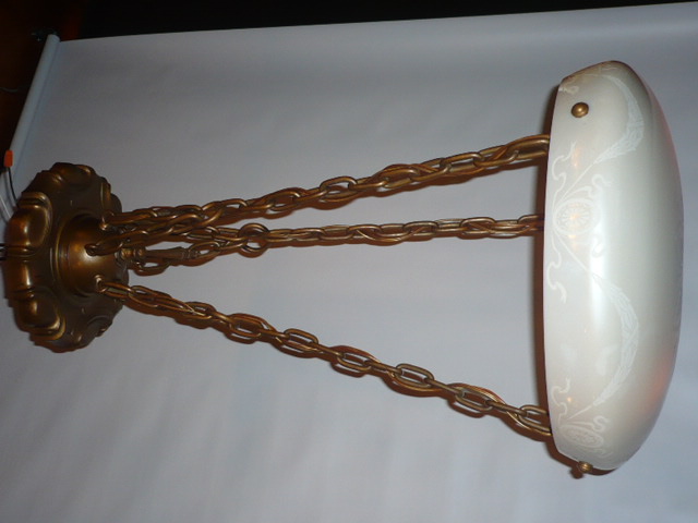 Calcite Hanging Bowl Light Fixture #99