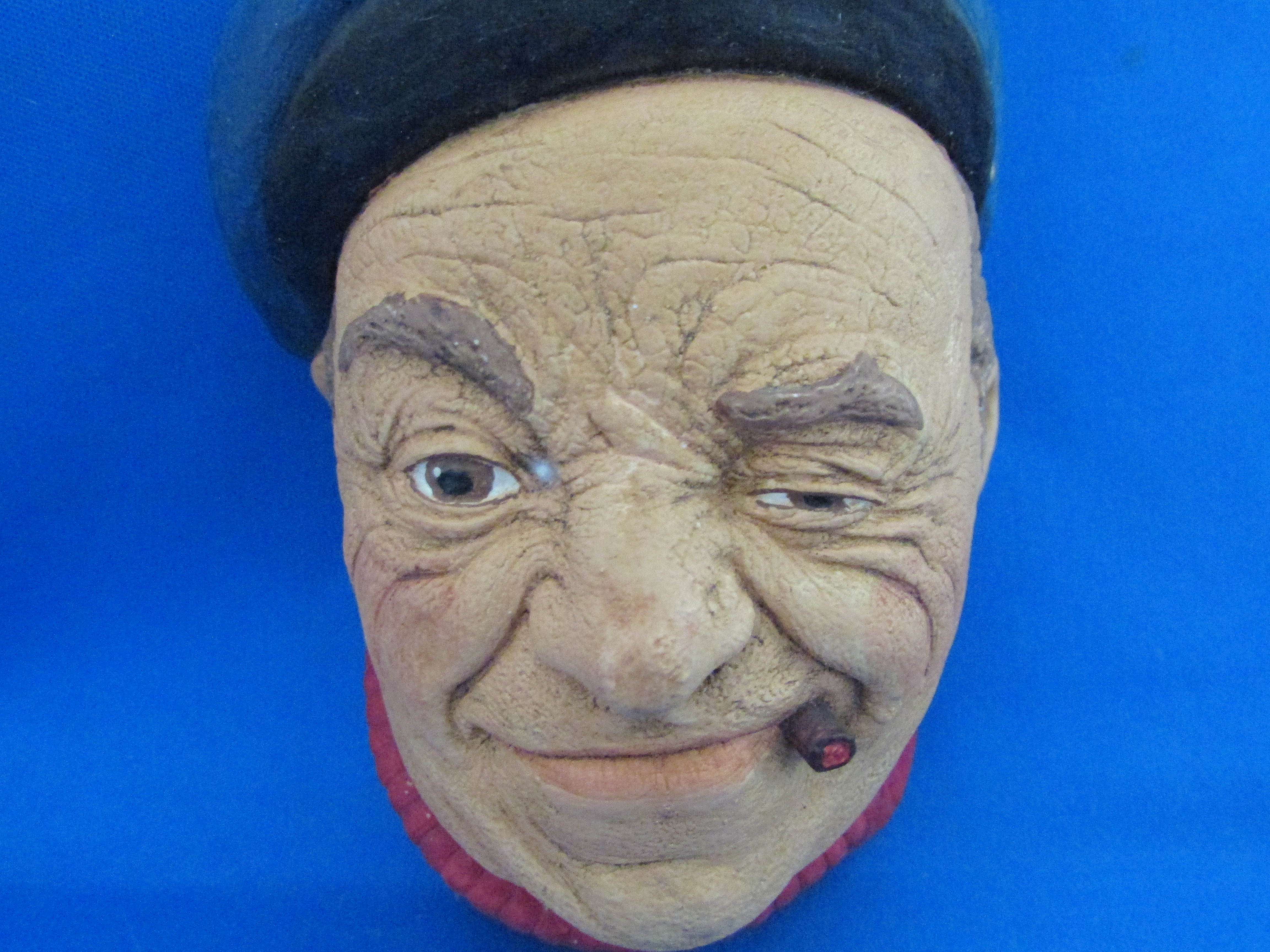 Bossom Chalkware Boatman Hanging Head