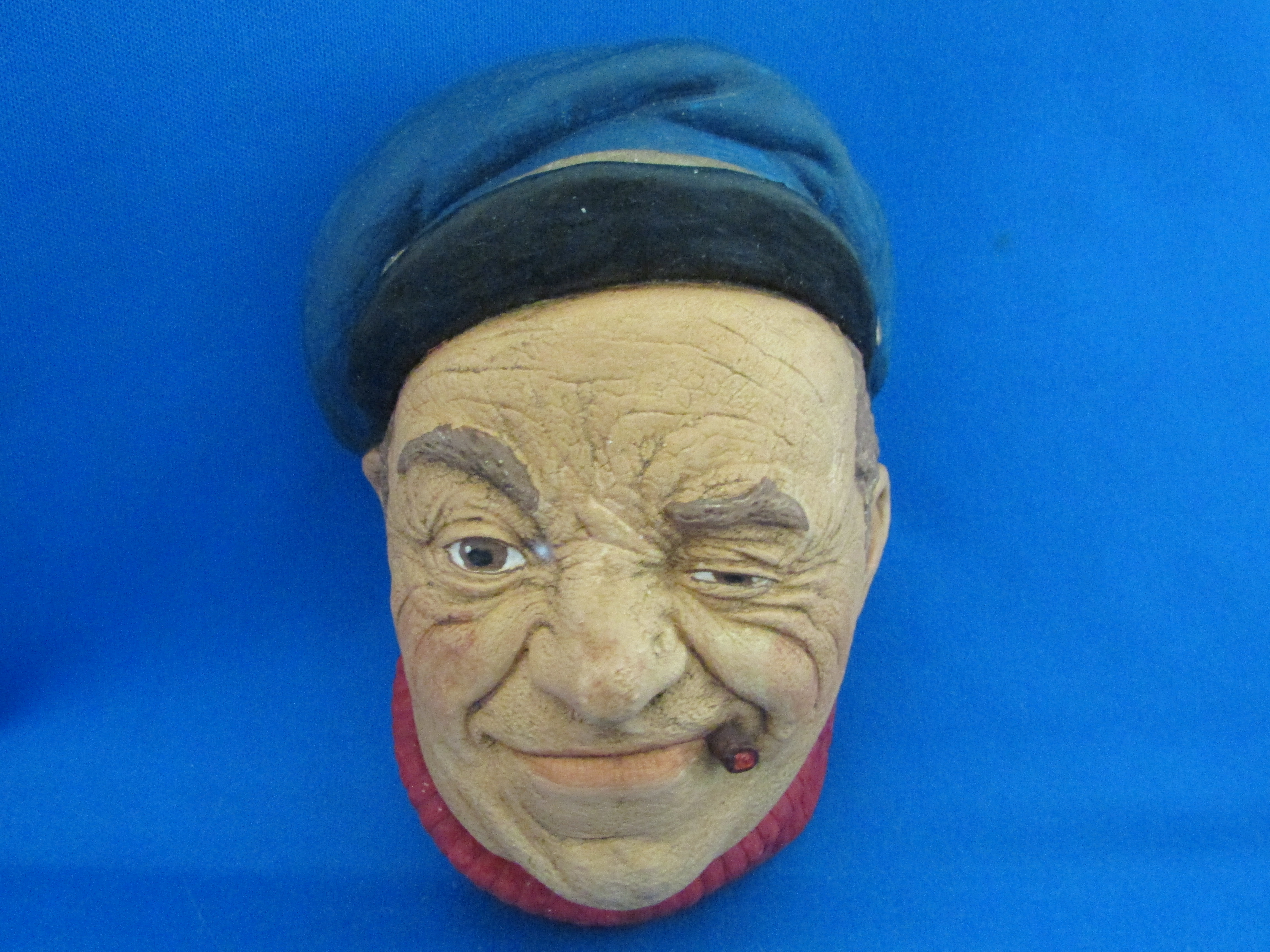 Bossom Chalkware Boatman Hanging Head