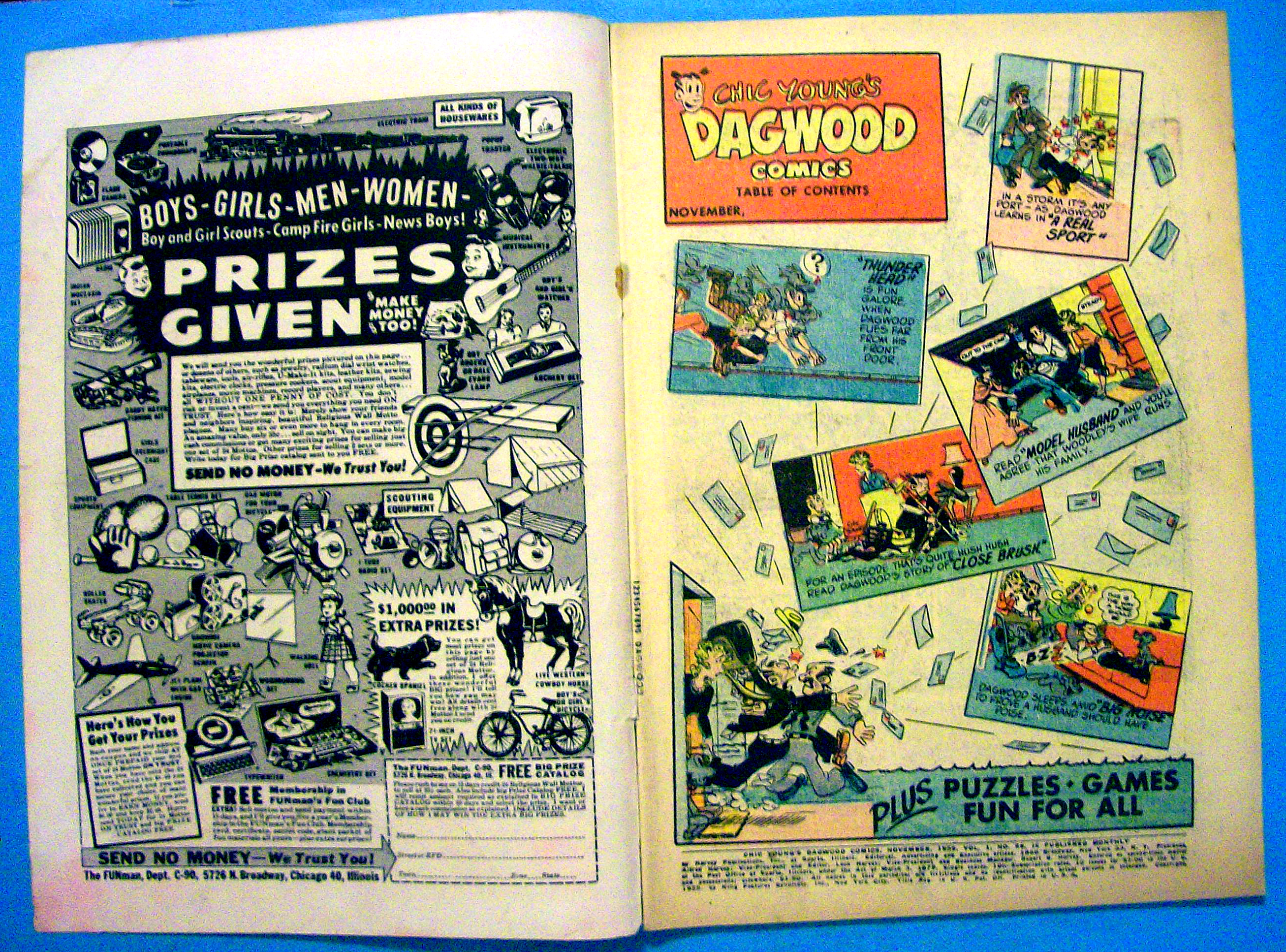 Dagwood Comic #59 November 1955 Thunder-Head
