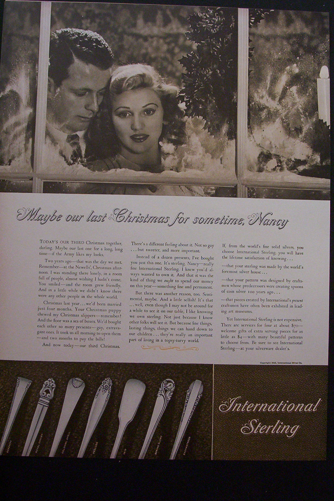 1942 International Sterling w/ Man & Woman