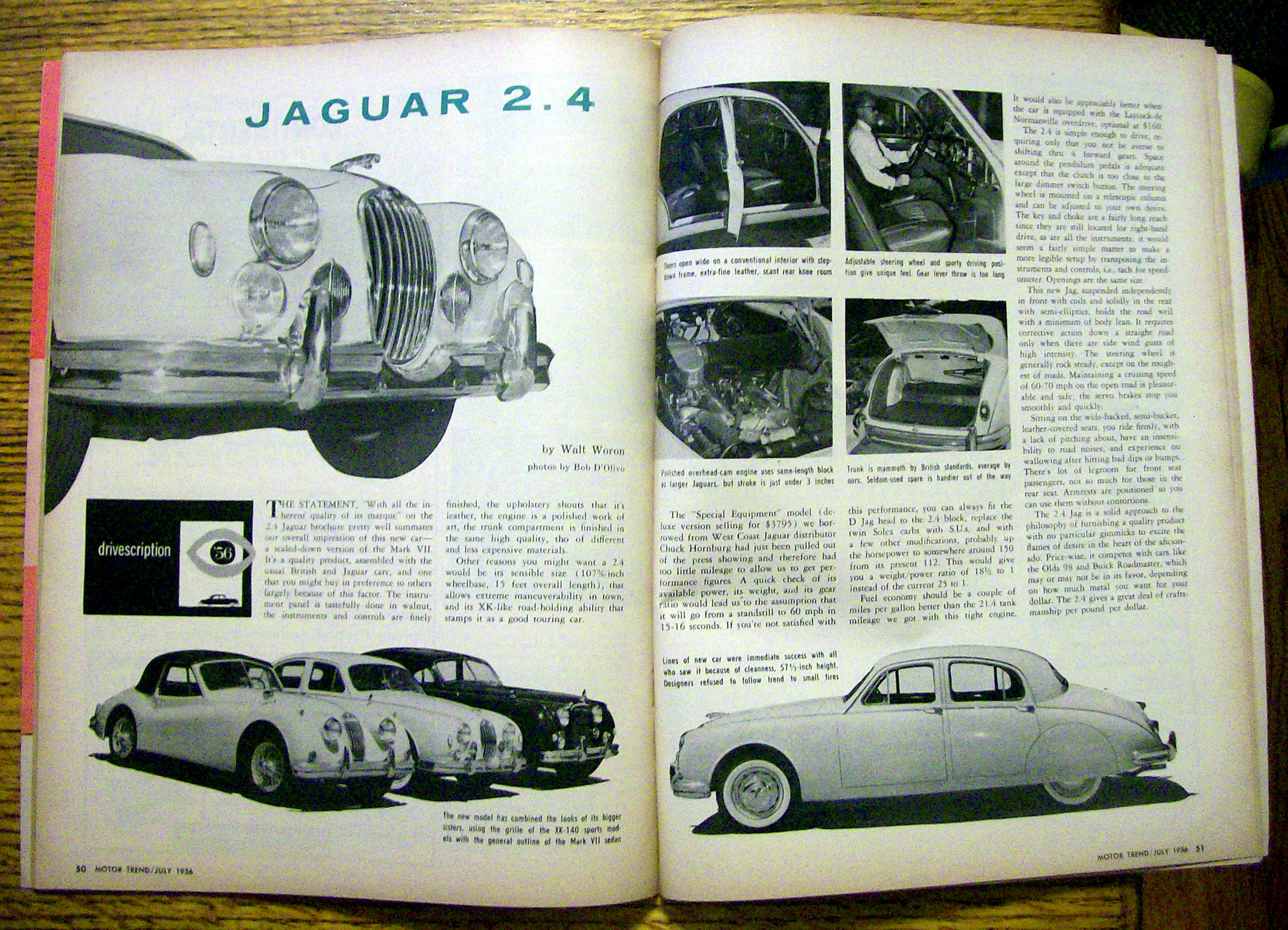 Motor Trend Magazine July 1956 How To Buy Next Tire