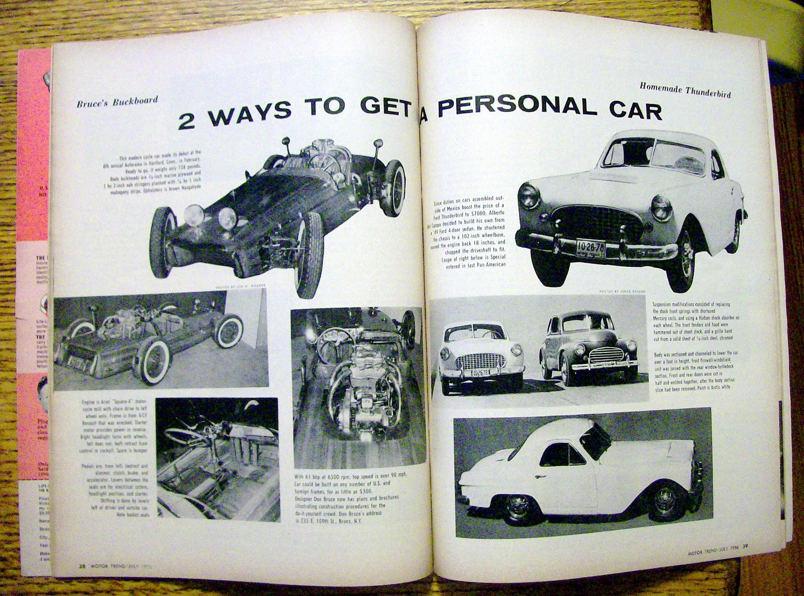 Motor Trend Magazine July 1956 How To Buy Next Tire