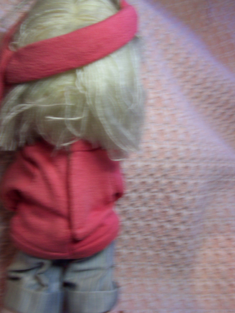 Precious Moments Boy Cloth Doll Holding Harp