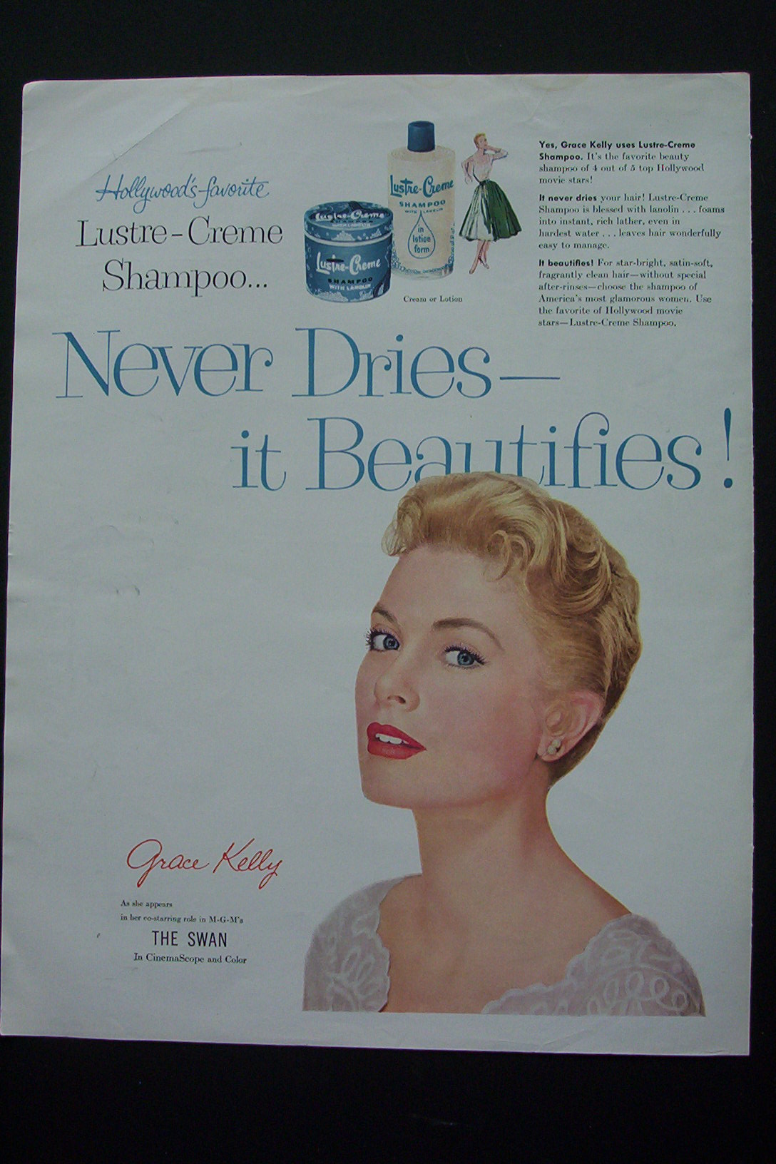 1956 Lustre Creme Shampoo with Grace Kelly