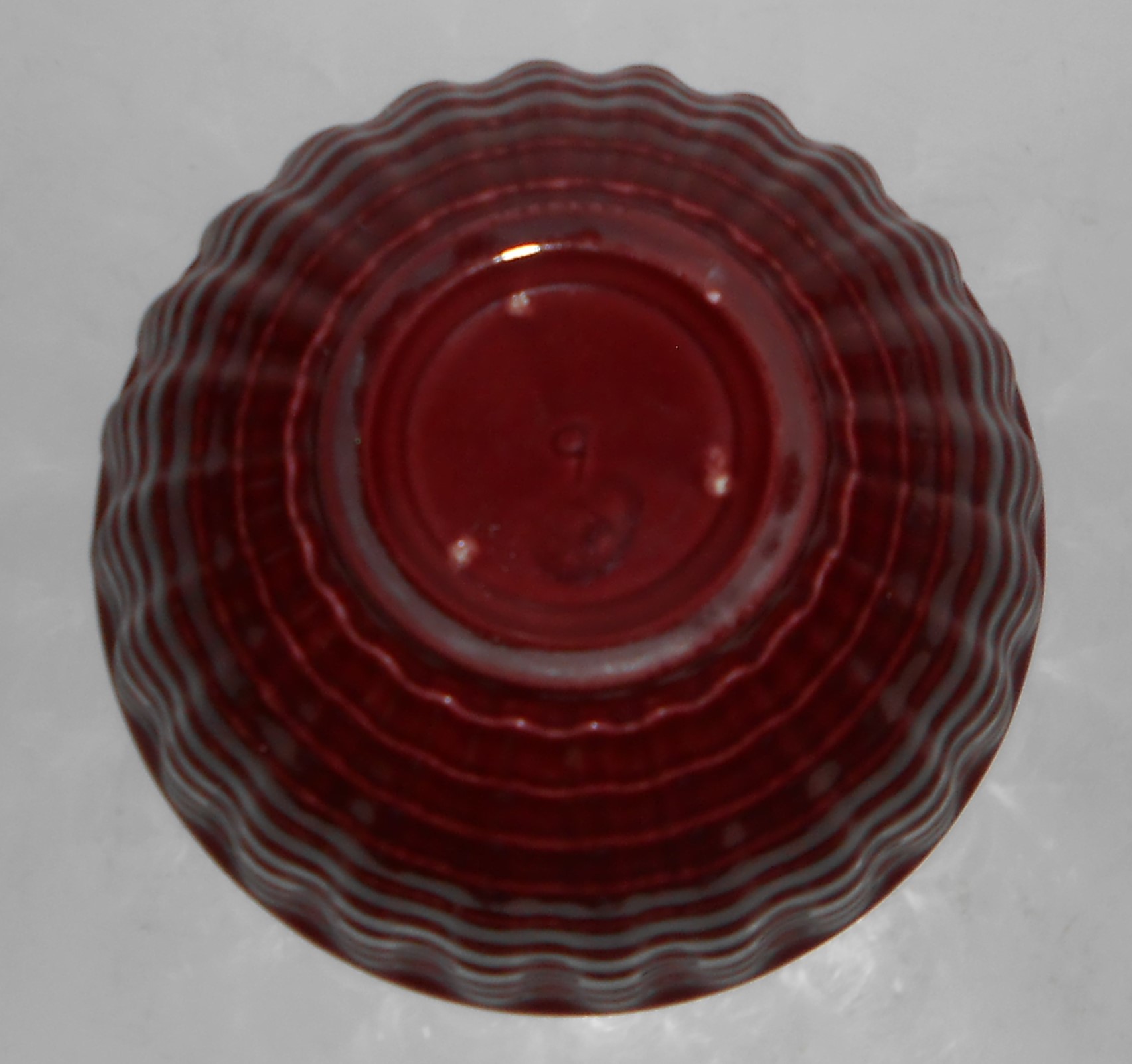 Franciscan Pottery Cocinero Gloss Maroon #9 Mixing Bowl