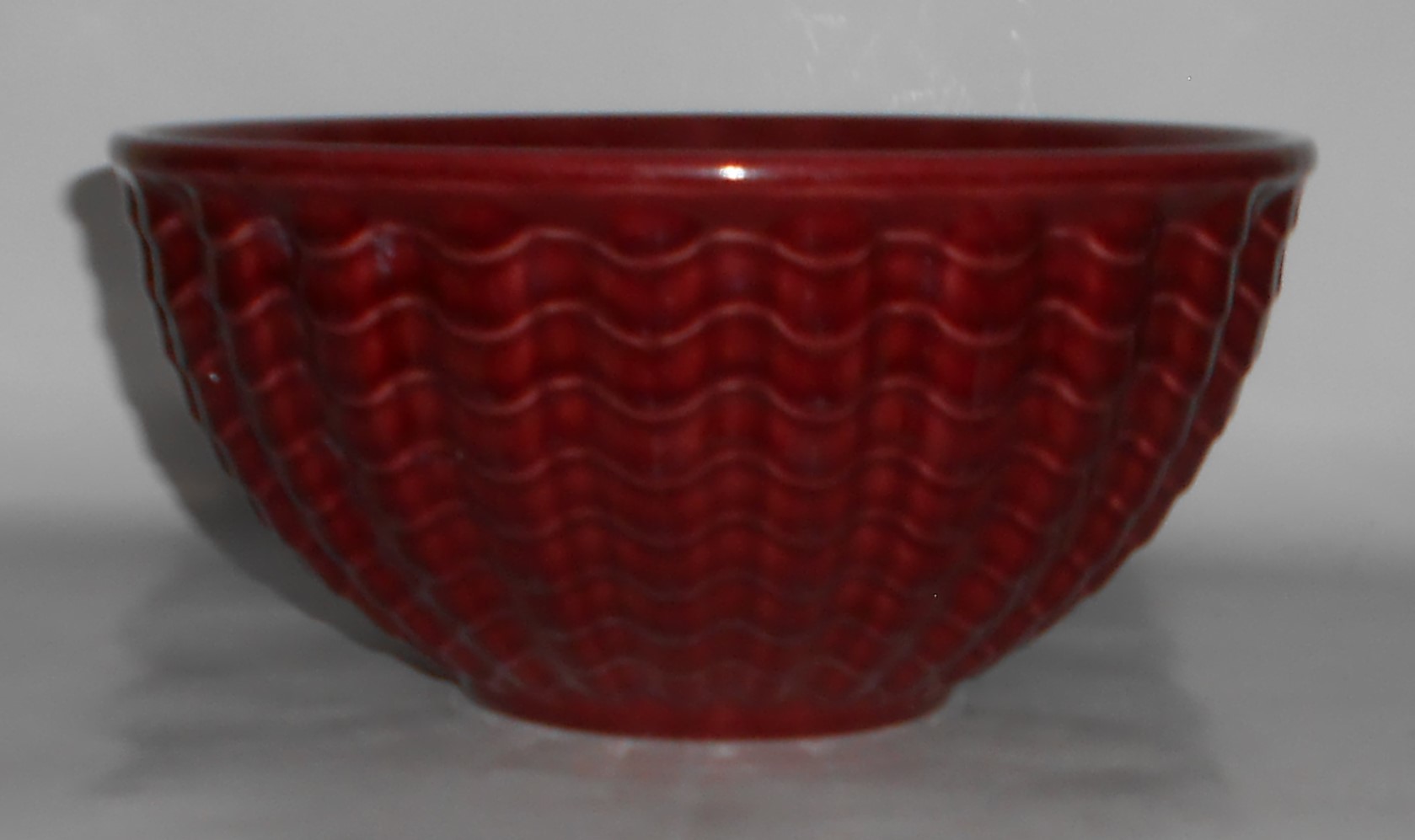 Franciscan Pottery Cocinero Gloss Maroon #9 Mixing Bowl