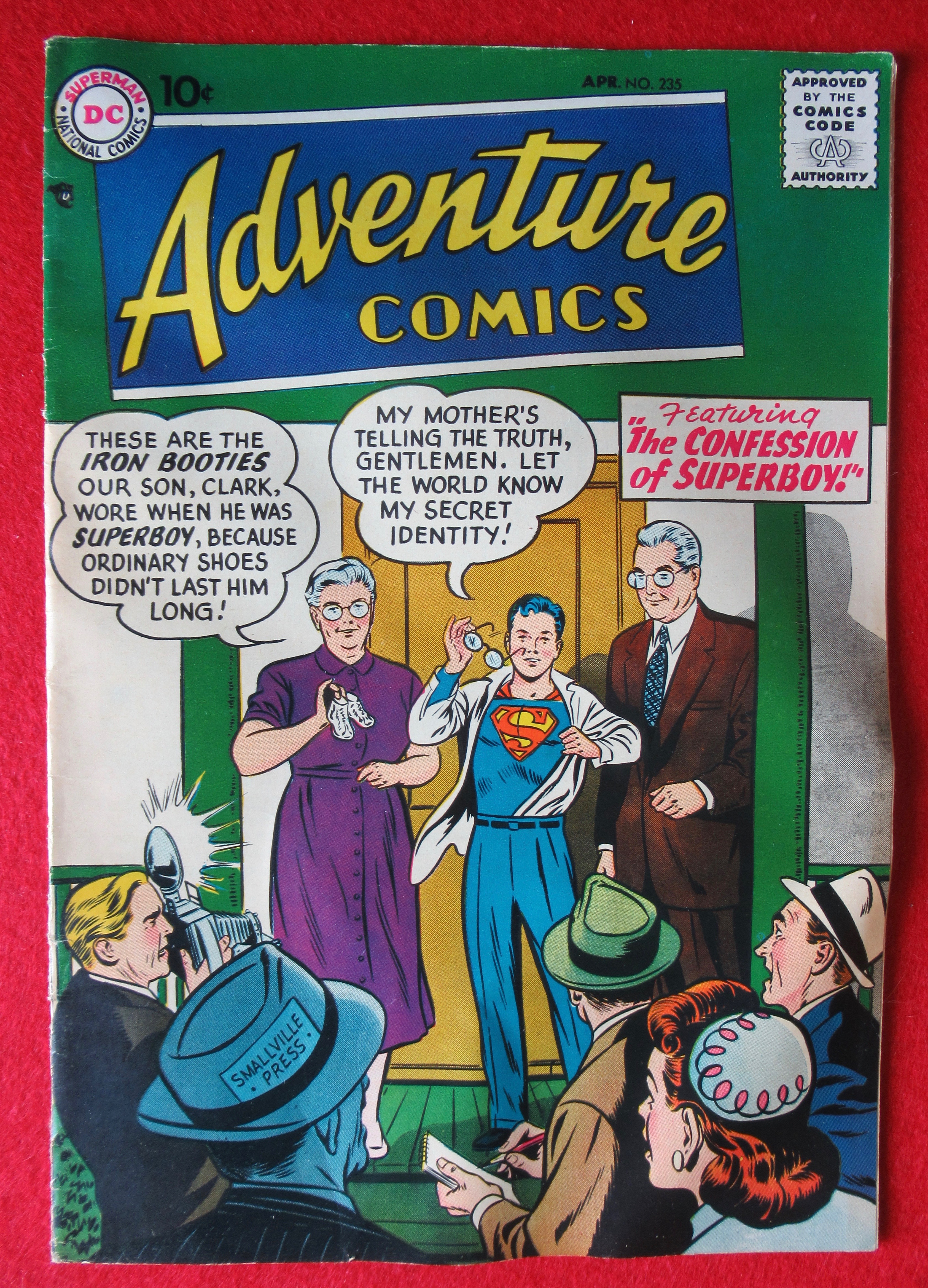 Adventure Comics April 1957 Confession Of Superboy