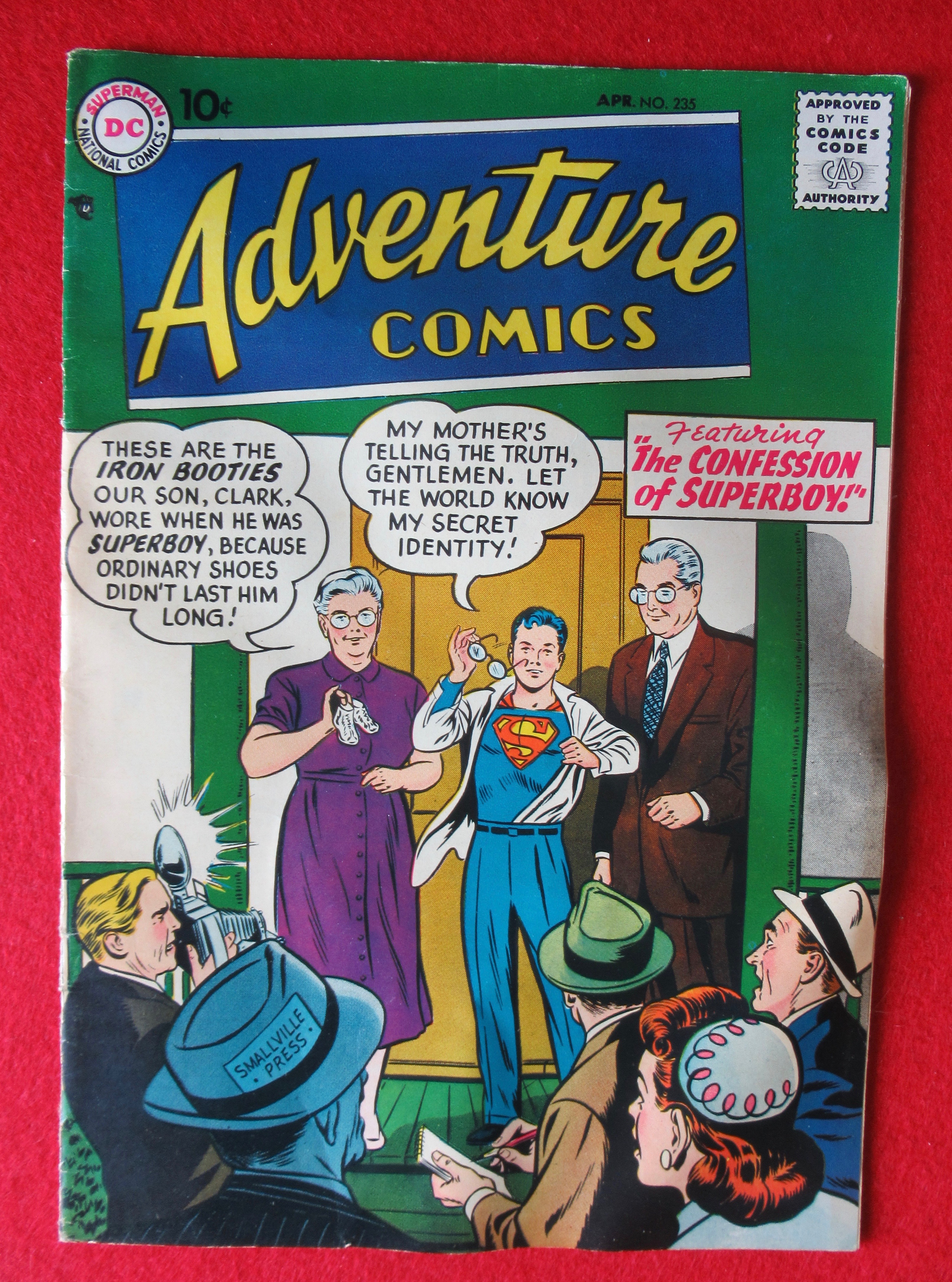 Adventure Comics April 1957 Confession Of Superboy