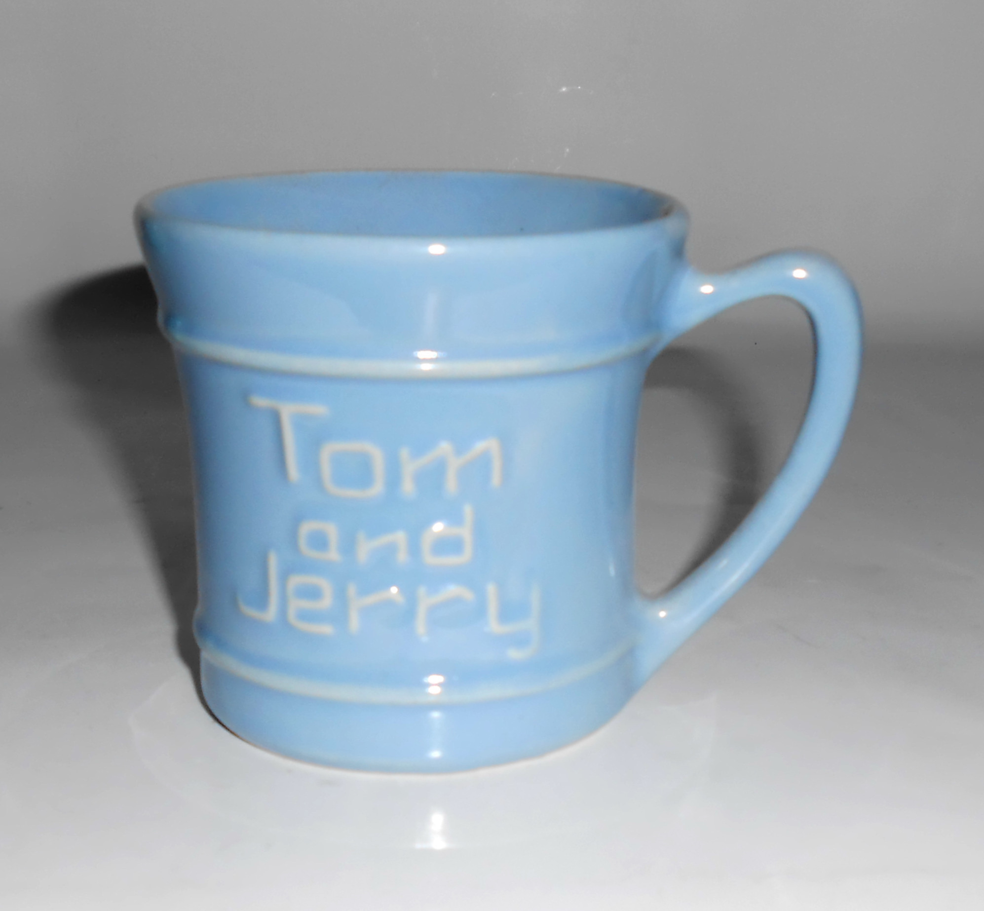 Pacific Pottery Hostess Ware Light Blue Tom & Jerry Mug
