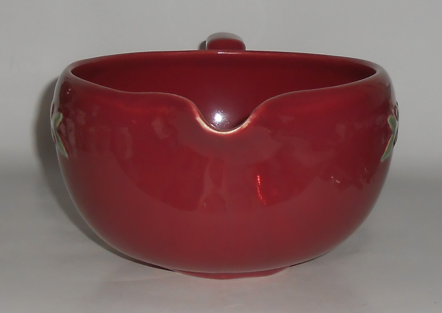 Coors Pottery Rosebud Red Medium Handled Batter Bowl