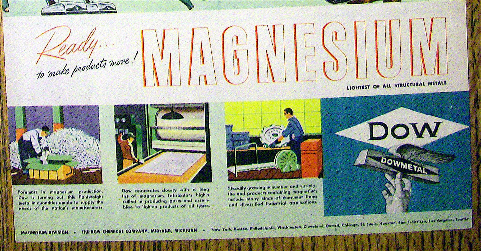 1946 Dow Magnesium with Man & Woman And Vacuums