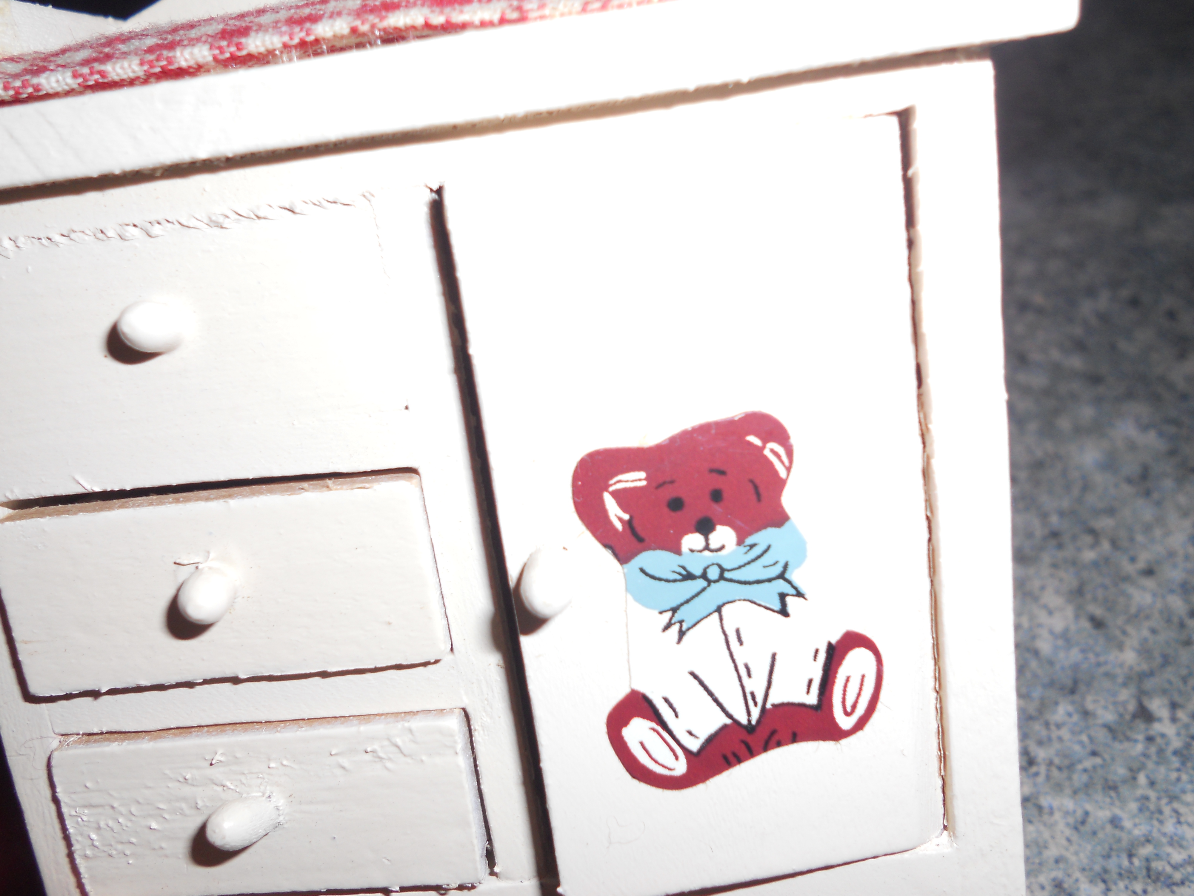 Doll House Baby Changing Table, Wood