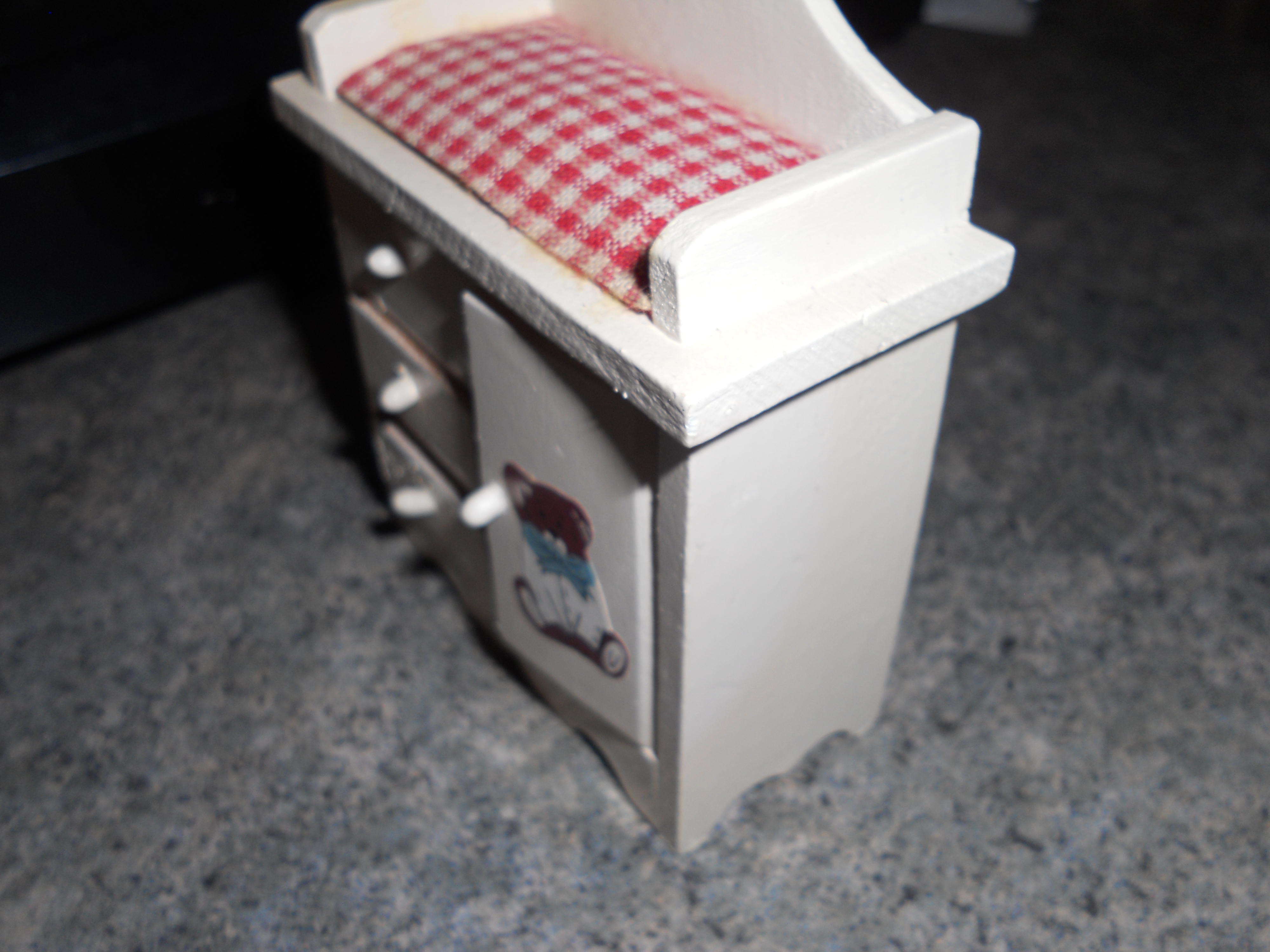 Doll House Baby Changing Table, Wood