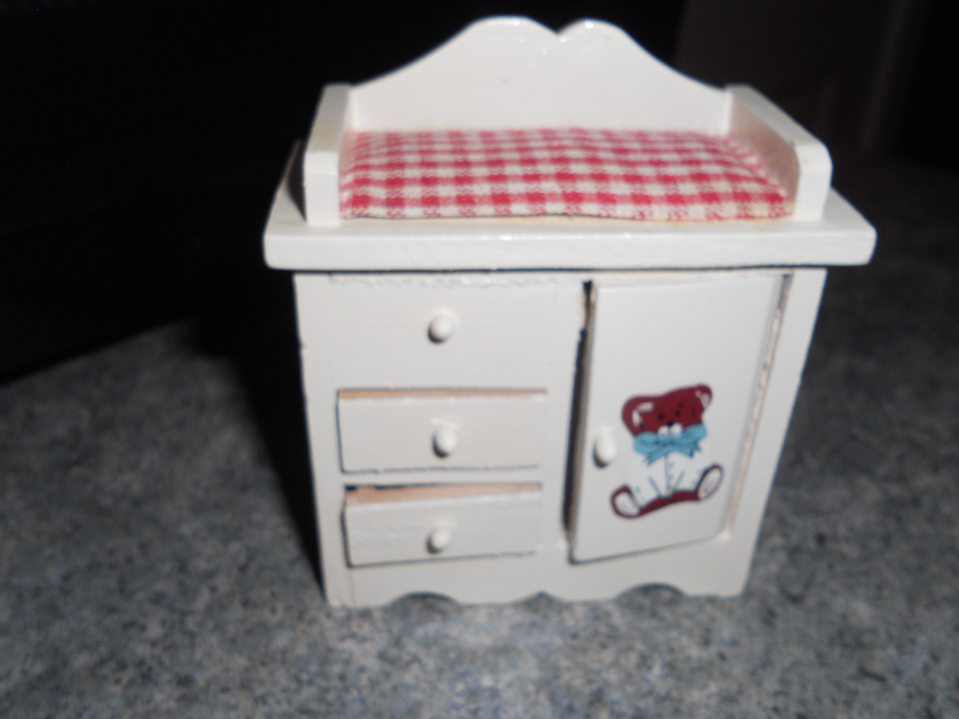 Doll House Baby Changing Table, Wood