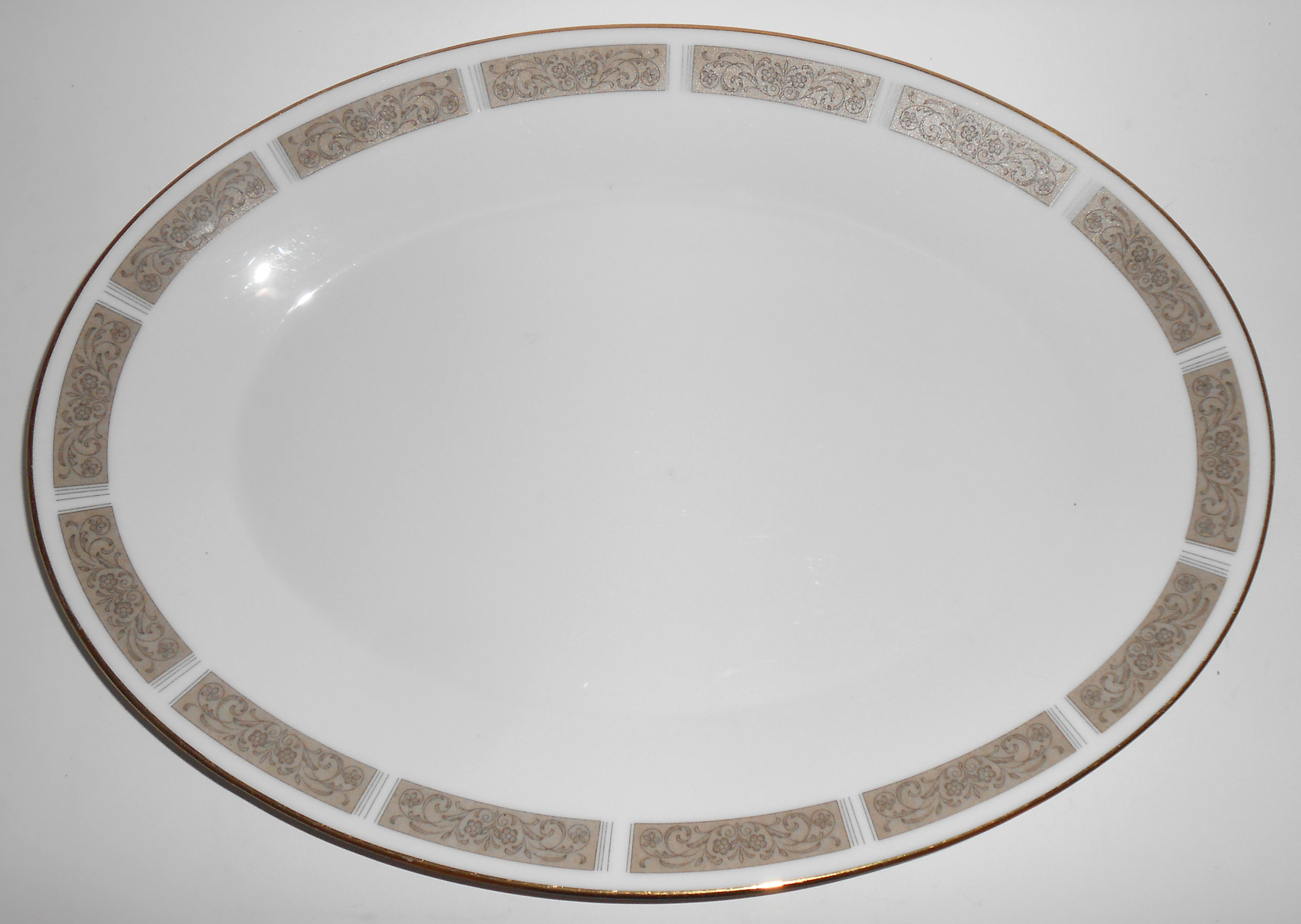 Noritake China Porcelain Justine Floral Large Platter