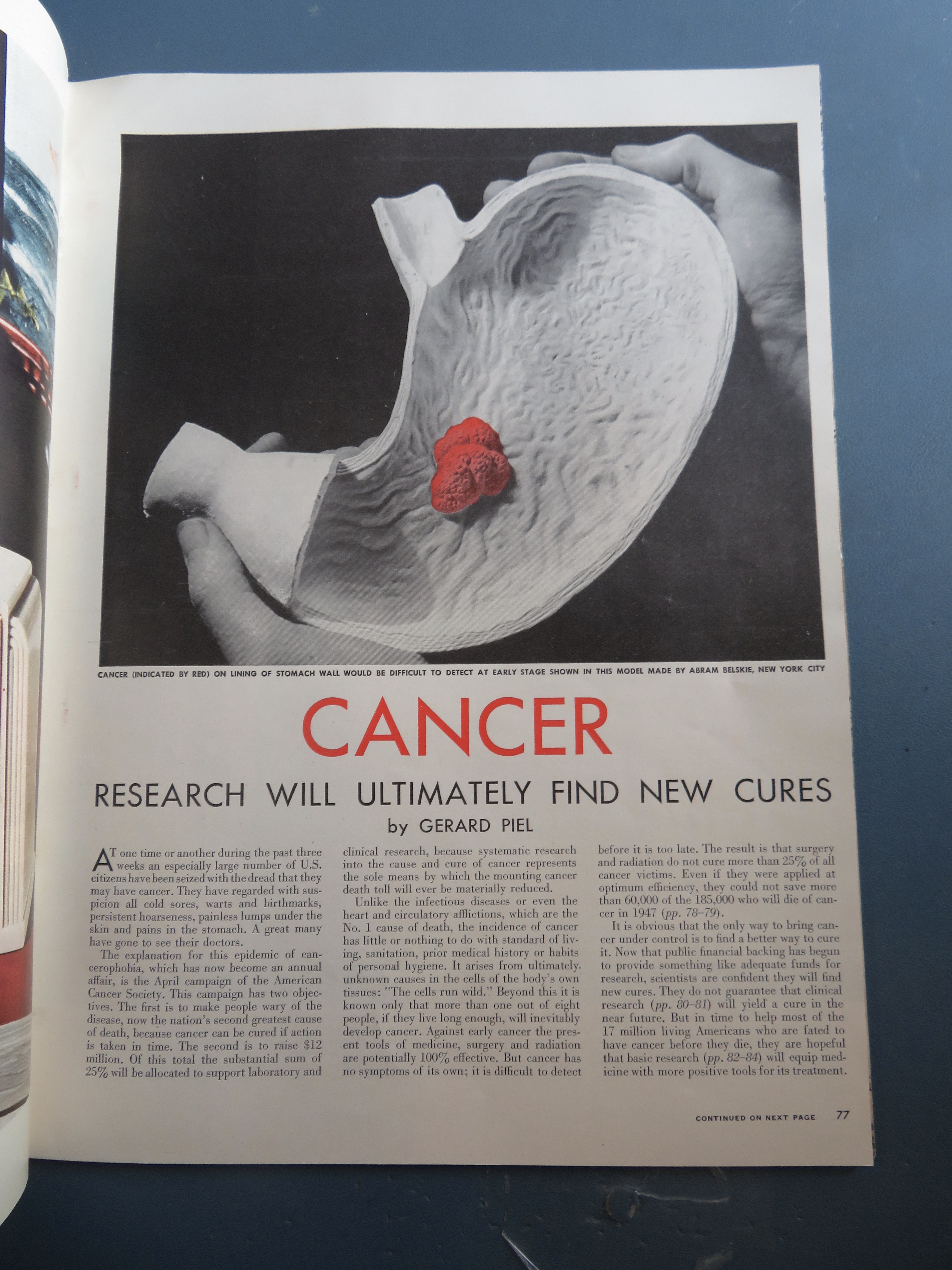 Life Magazine April 21, 1947 Student Veteran