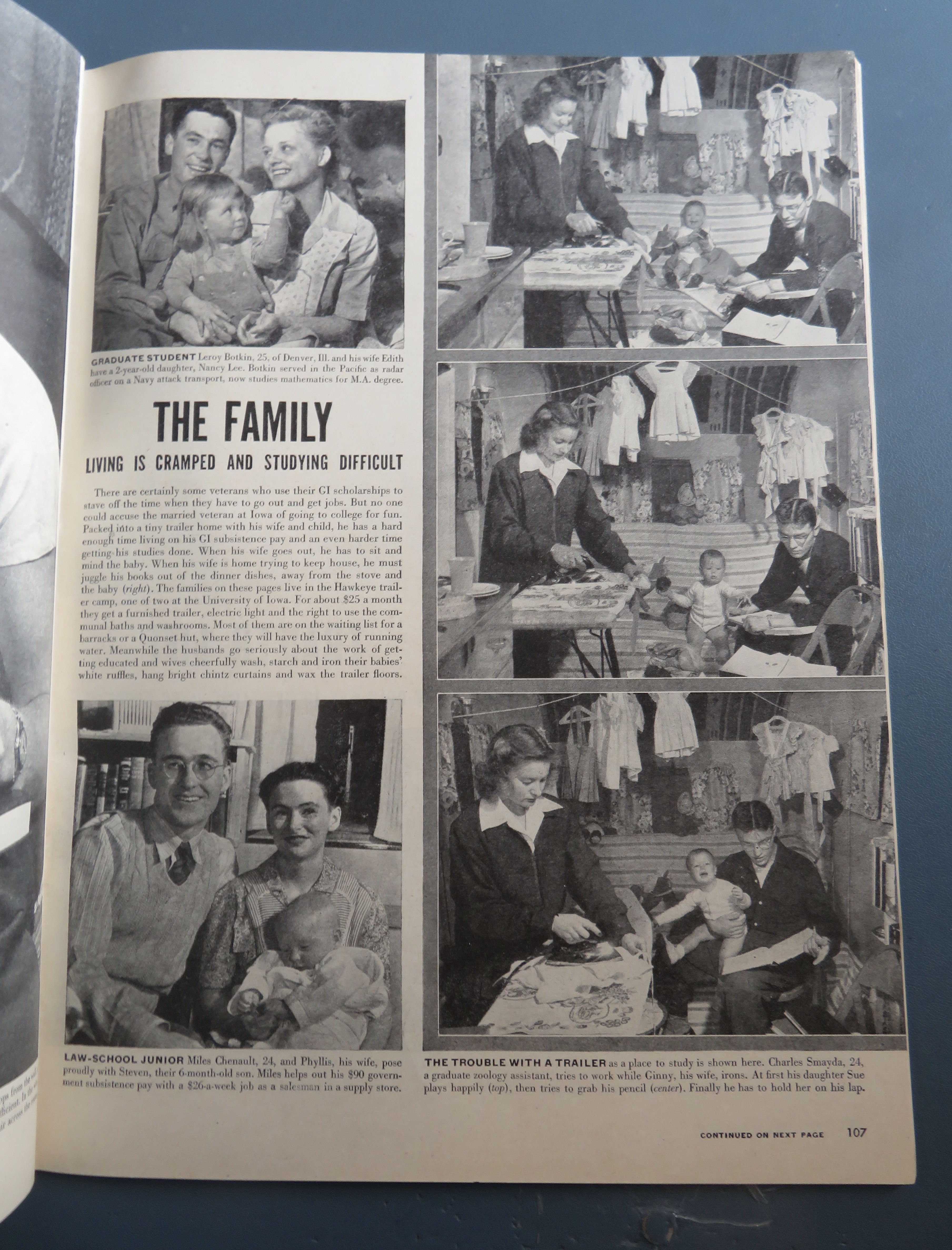 Life Magazine April 21, 1947 Student Veteran
