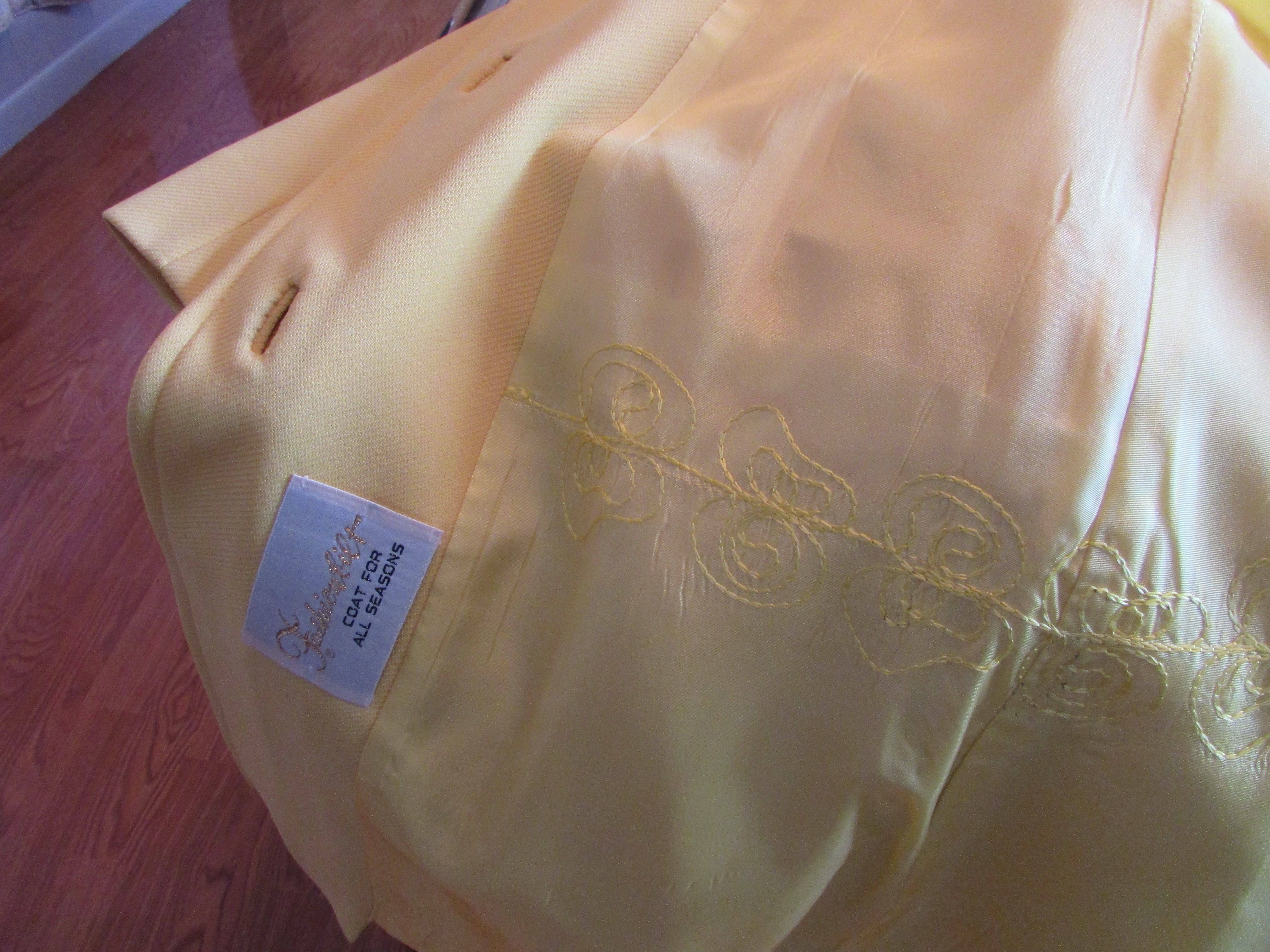 Yellow Fashionbilt Spring Coat