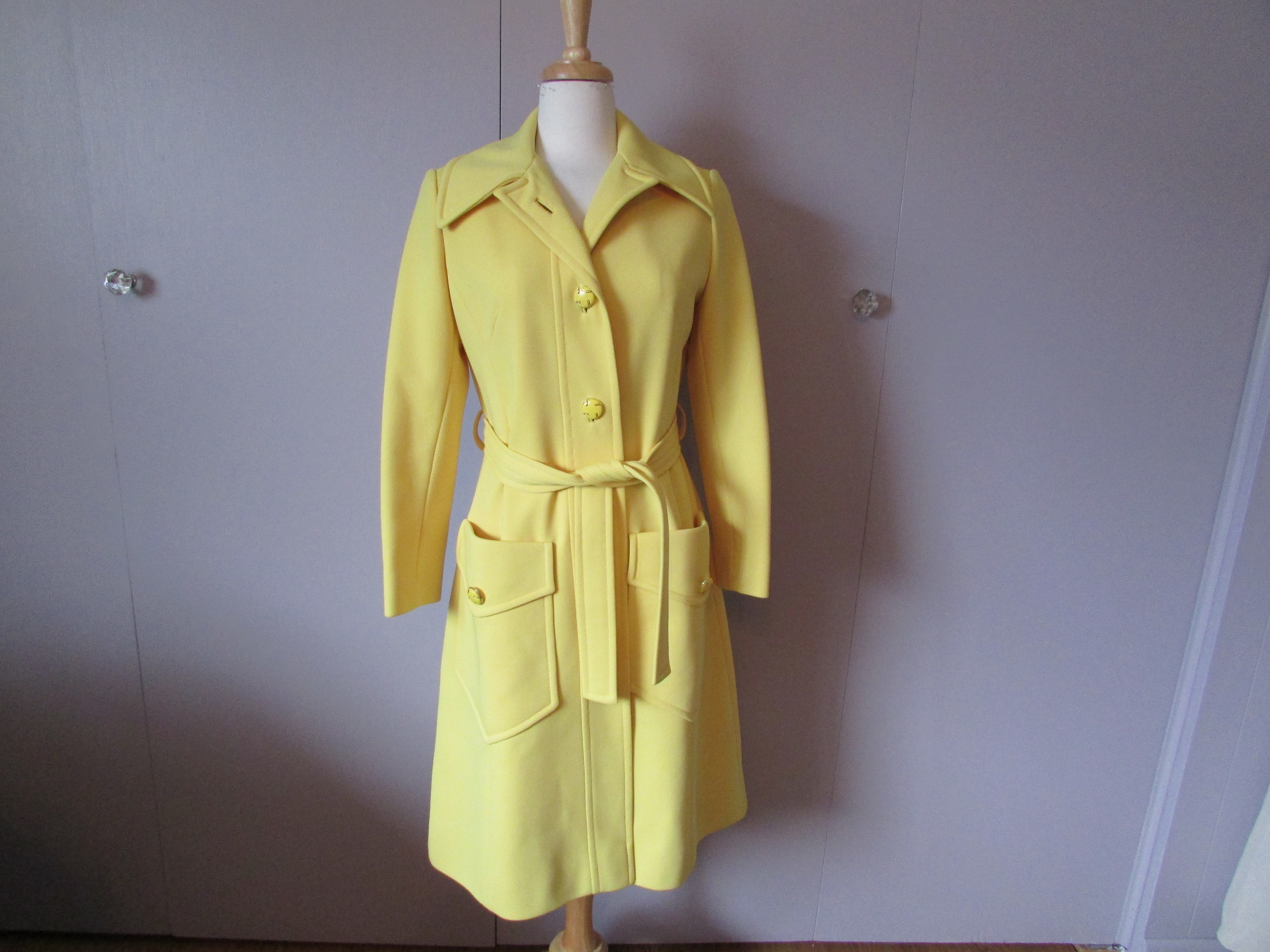 Yellow Fashionbilt Spring Coat