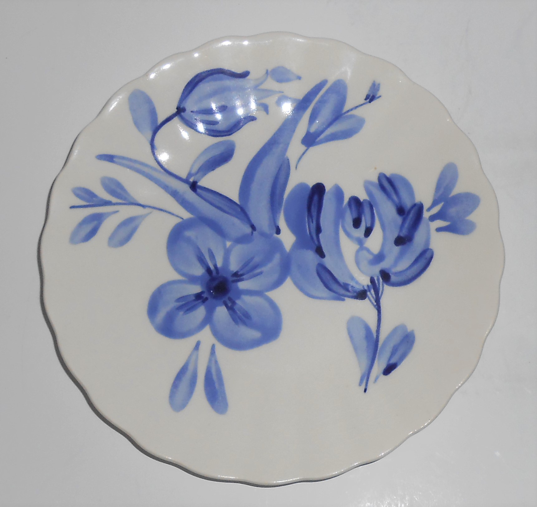 Blue Ridge Pottery Barbara Blue Bread Plate