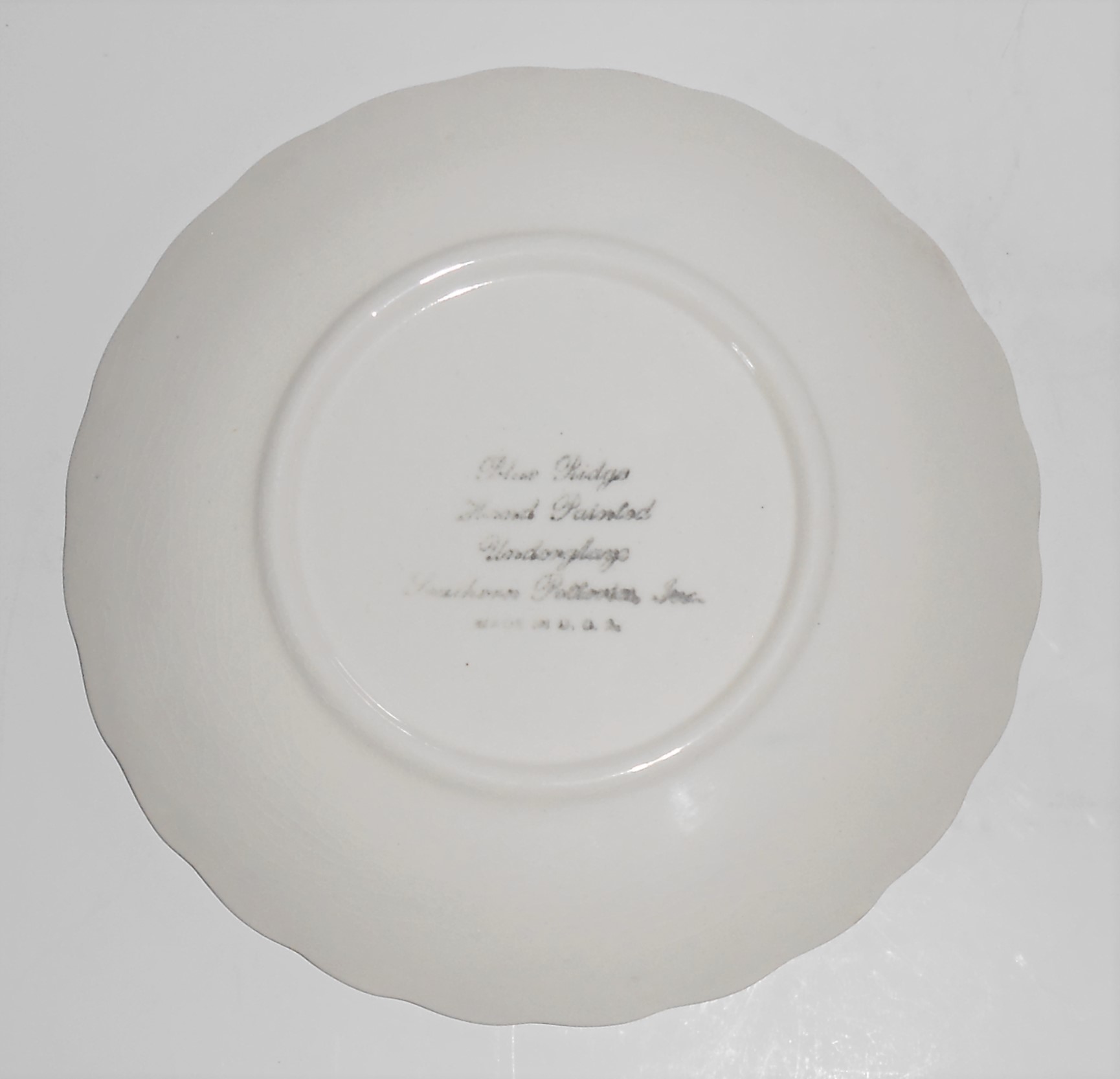 Blue Ridge Pottery Barbara Blue Bread Plate