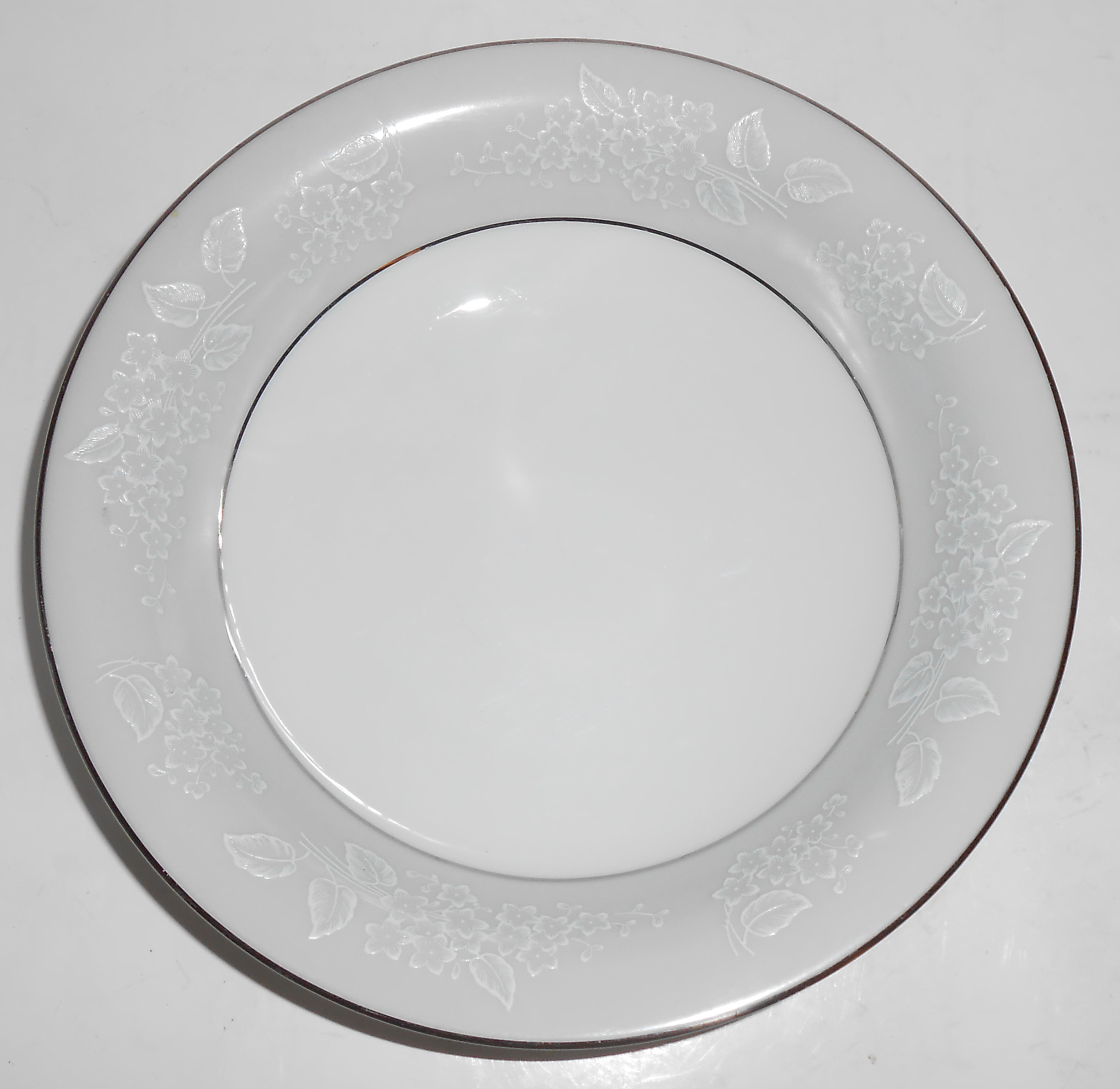 Noritake China Porcelain Sabrina Platinum Cereal Bowl