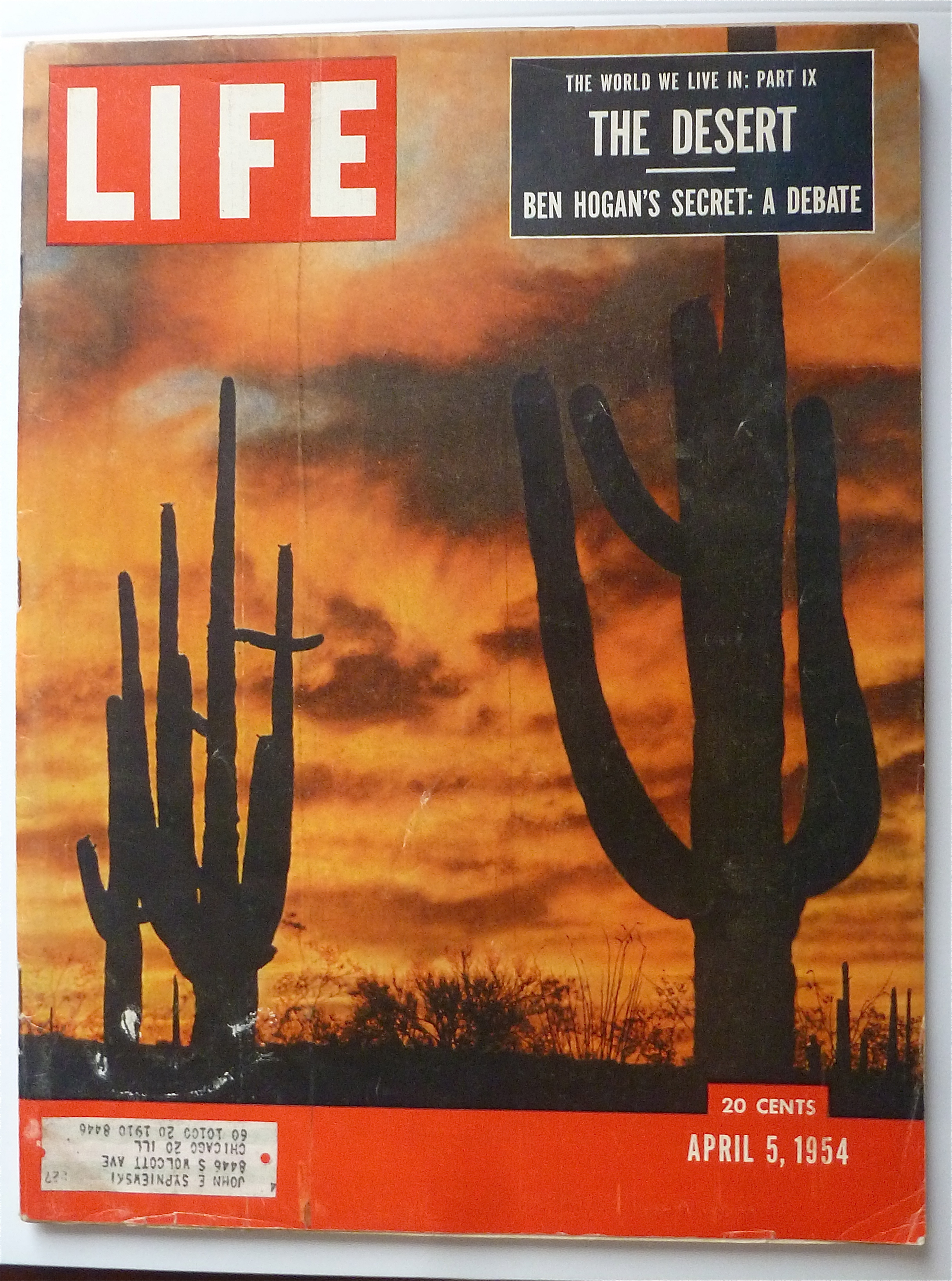 Life Magazine April 5, 1954 The Desert